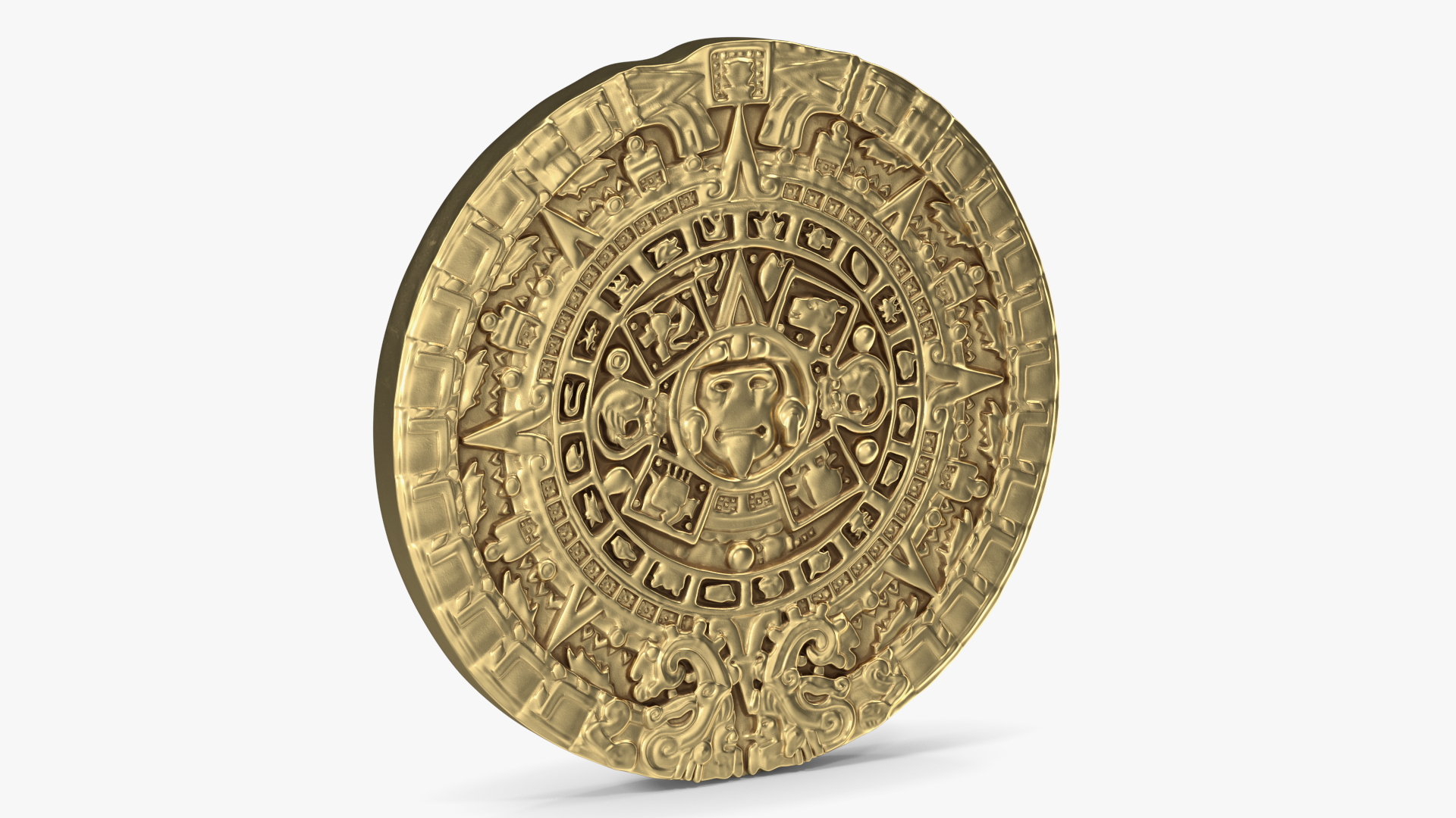 3D Maya Calendar Gold model