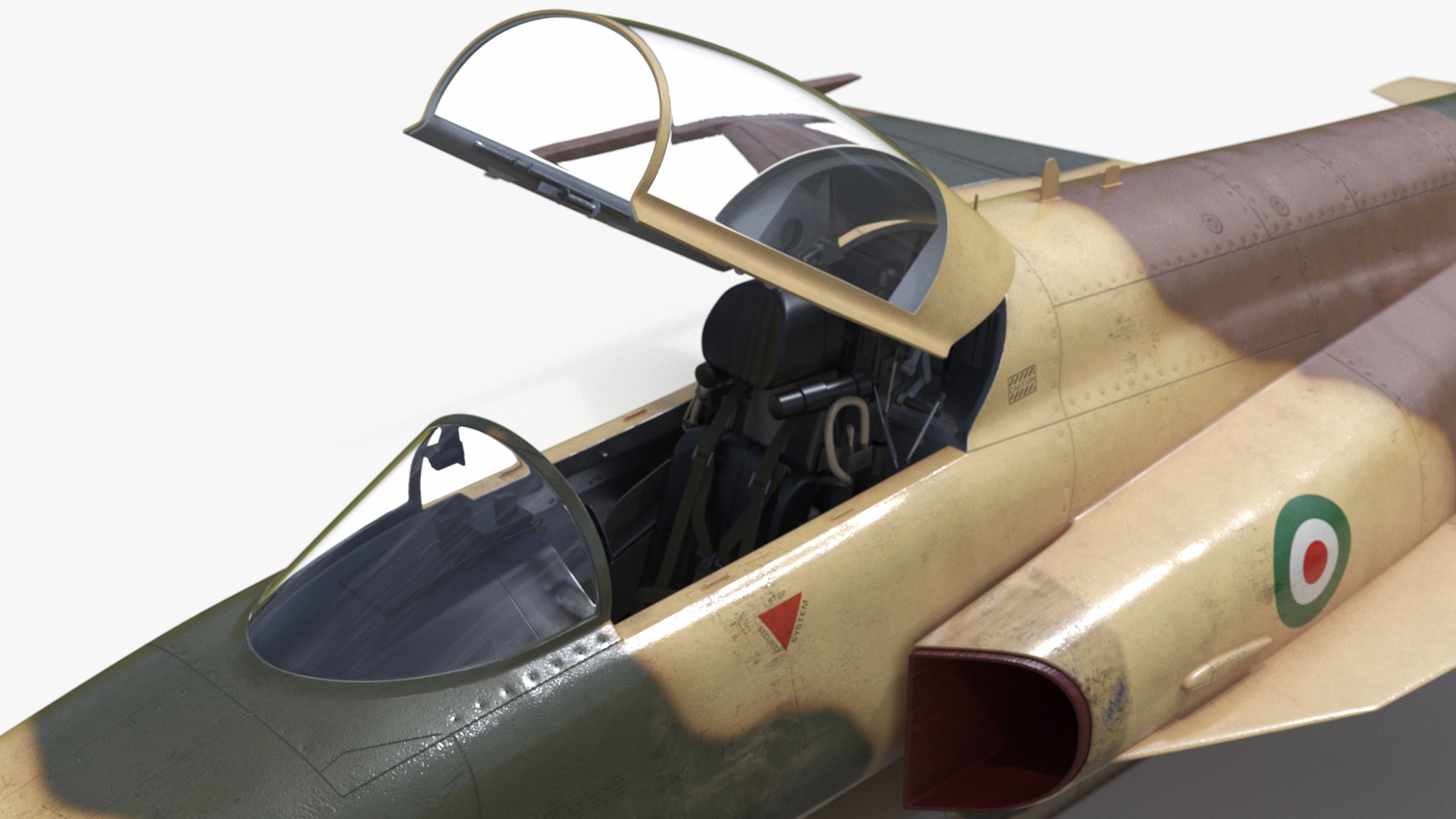 Iranian HESA Saeqeh Fighter Aircraft Rigged for Cinema 4D 3D