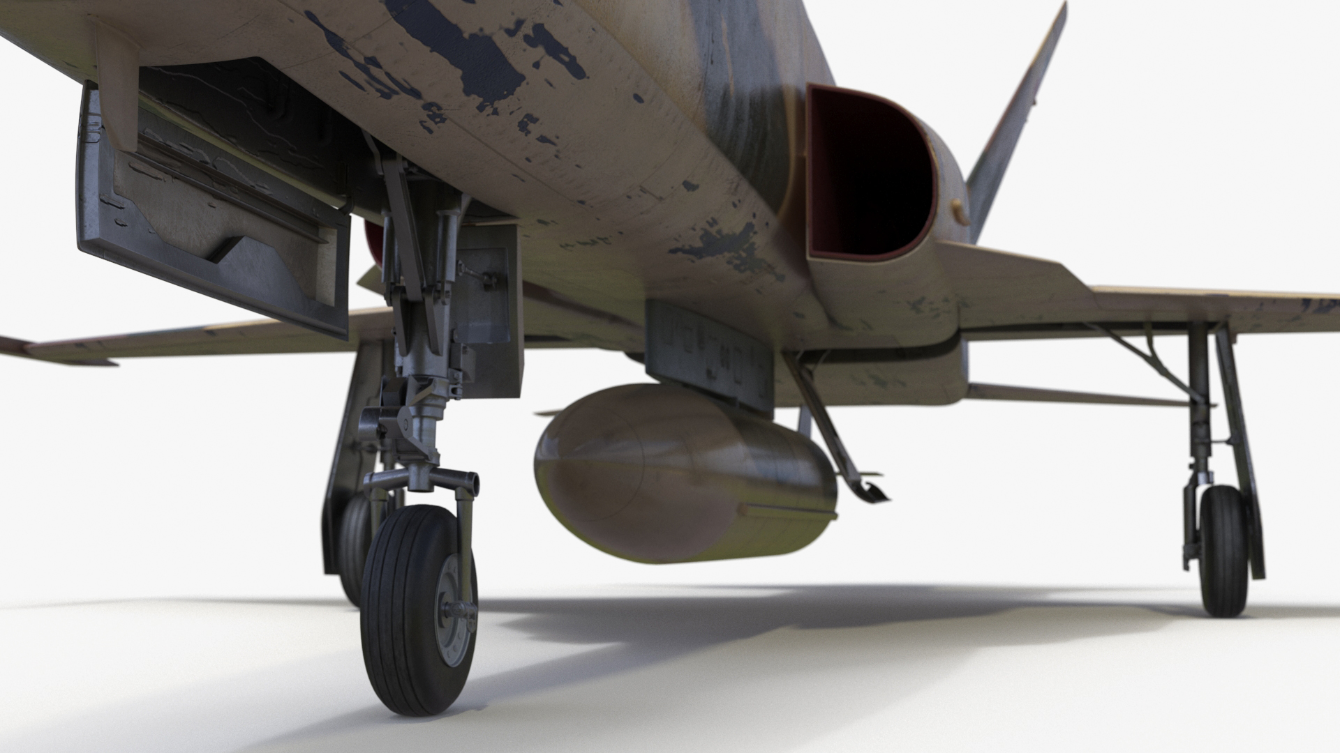 Iranian HESA Saeqeh Fighter Aircraft Rigged for Cinema 4D 3D