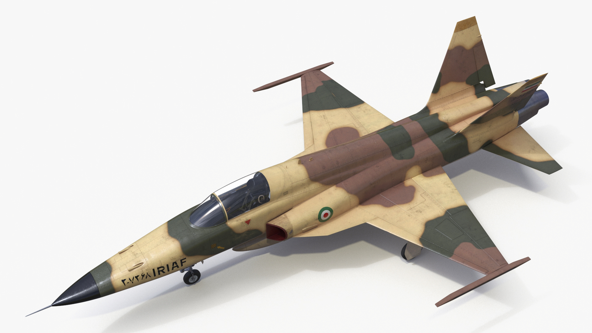 Iranian HESA Saeqeh Fighter Aircraft Rigged for Cinema 4D 3D