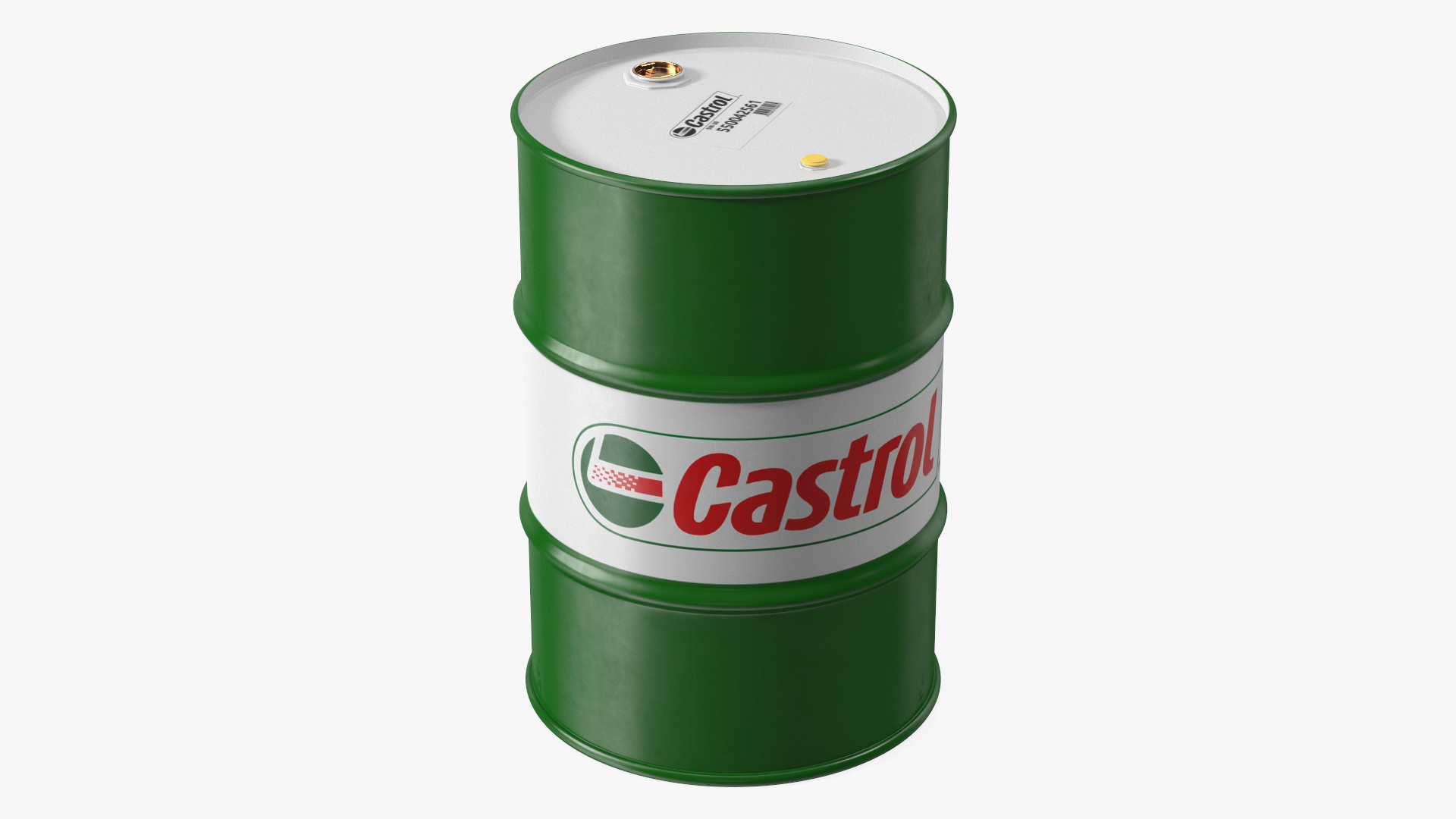 3D Castrol Oil Drum