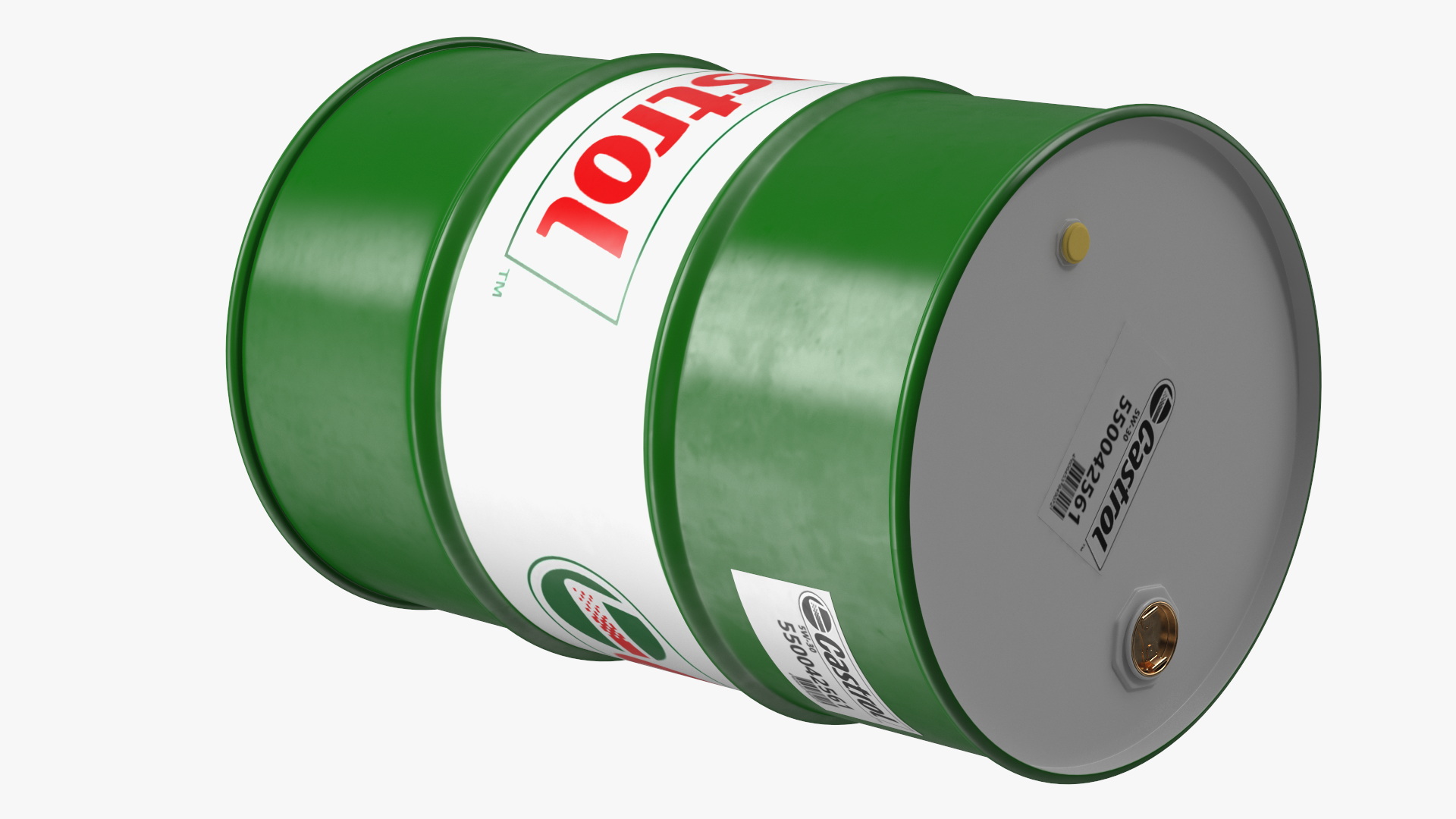 3D Castrol Oil Drum