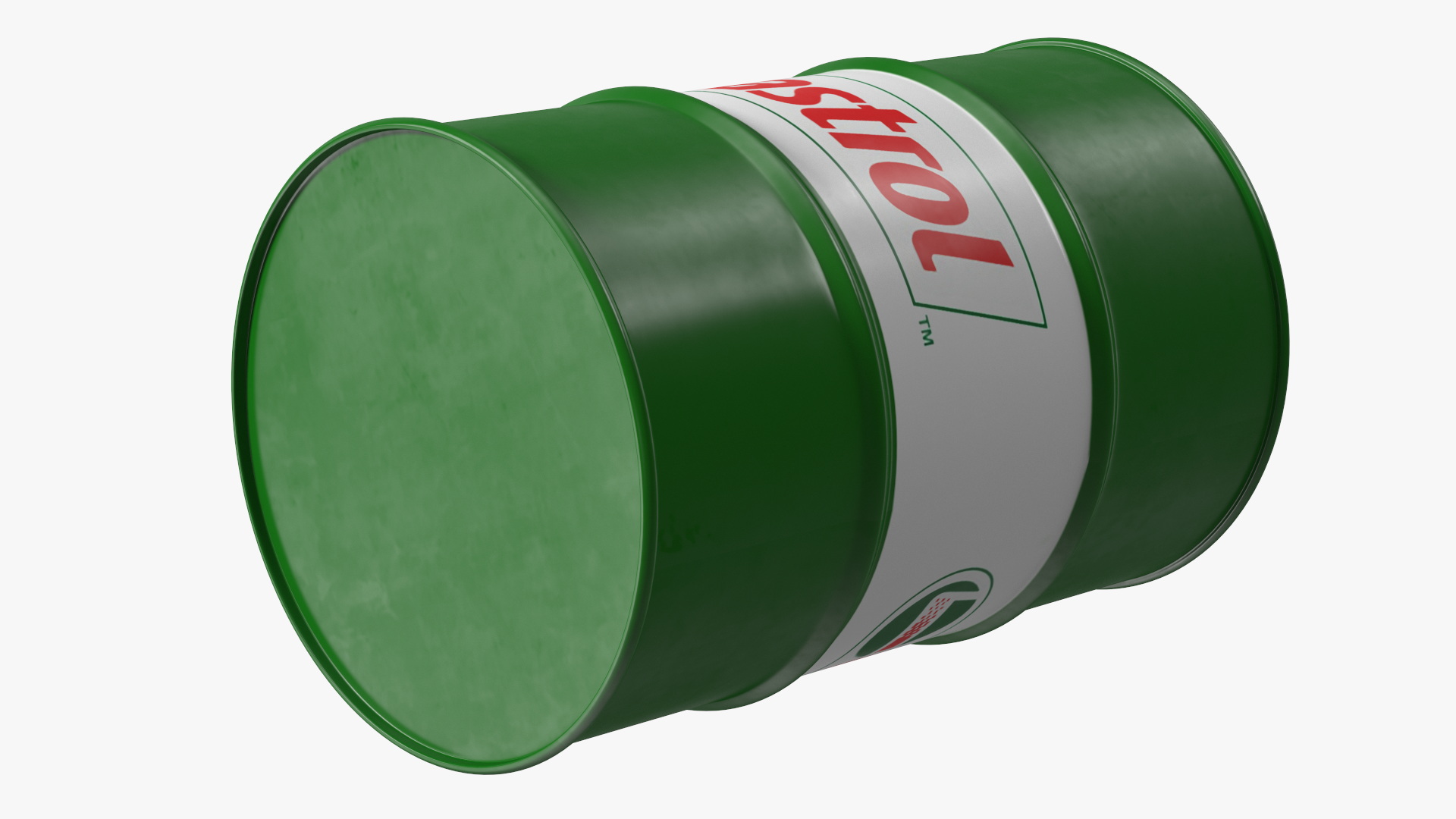 3D Castrol Oil Drum