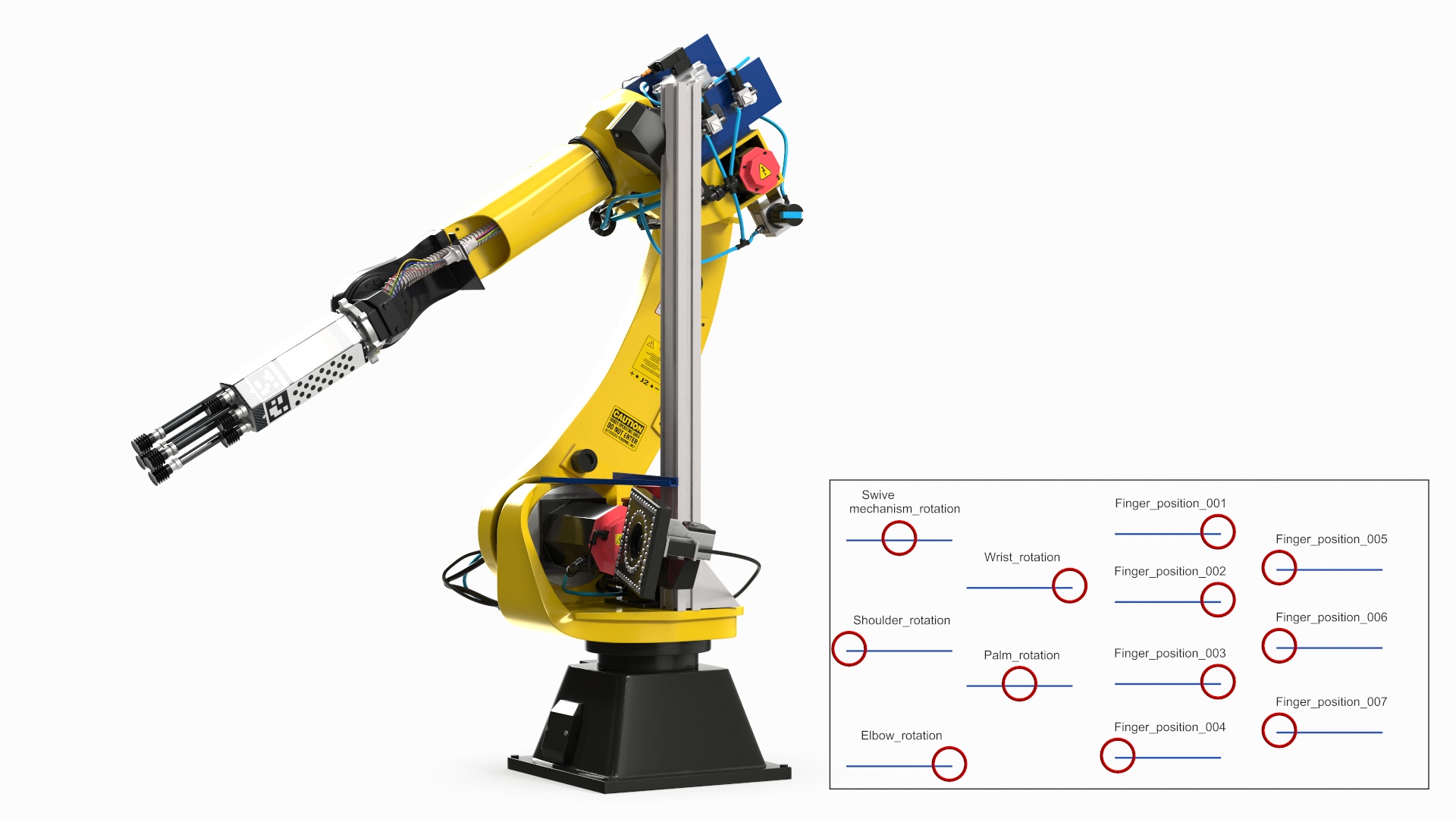 3D Sparrow Robotic Arm Amazon Rigged model