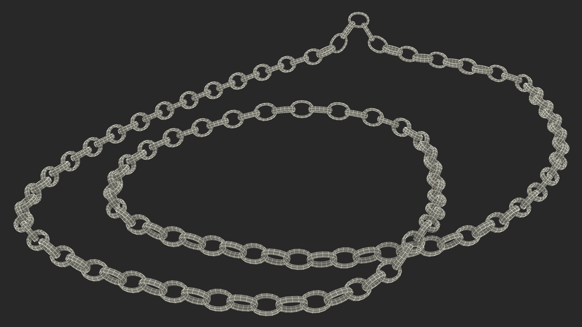 3D model Golden Jewelry Chain