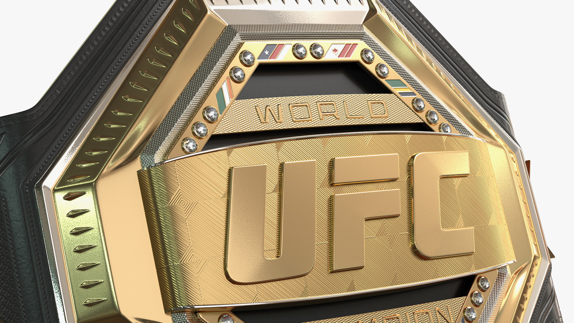 3D UFC Legacy Championship Belt model