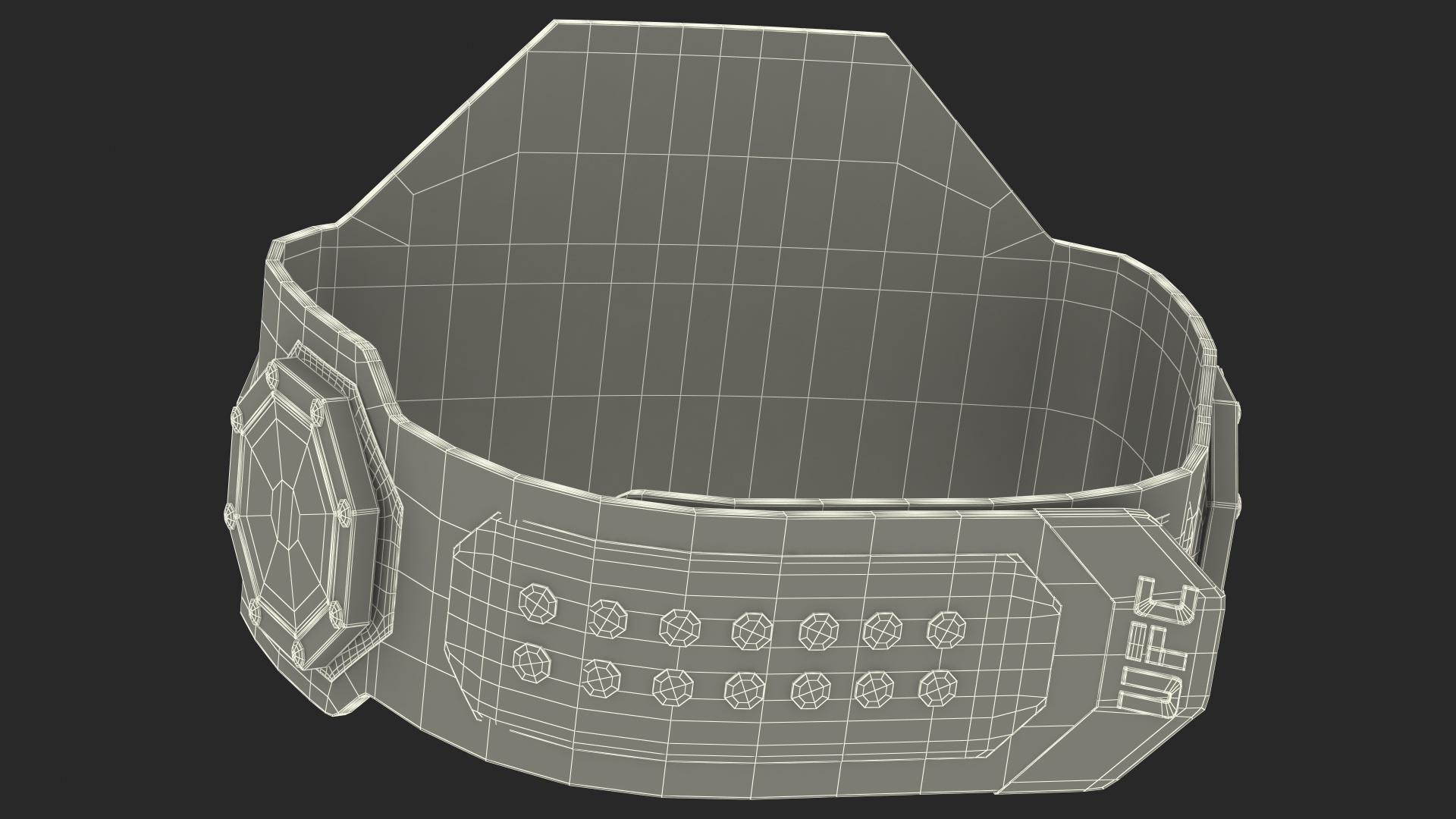 3D UFC Legacy Championship Belt model