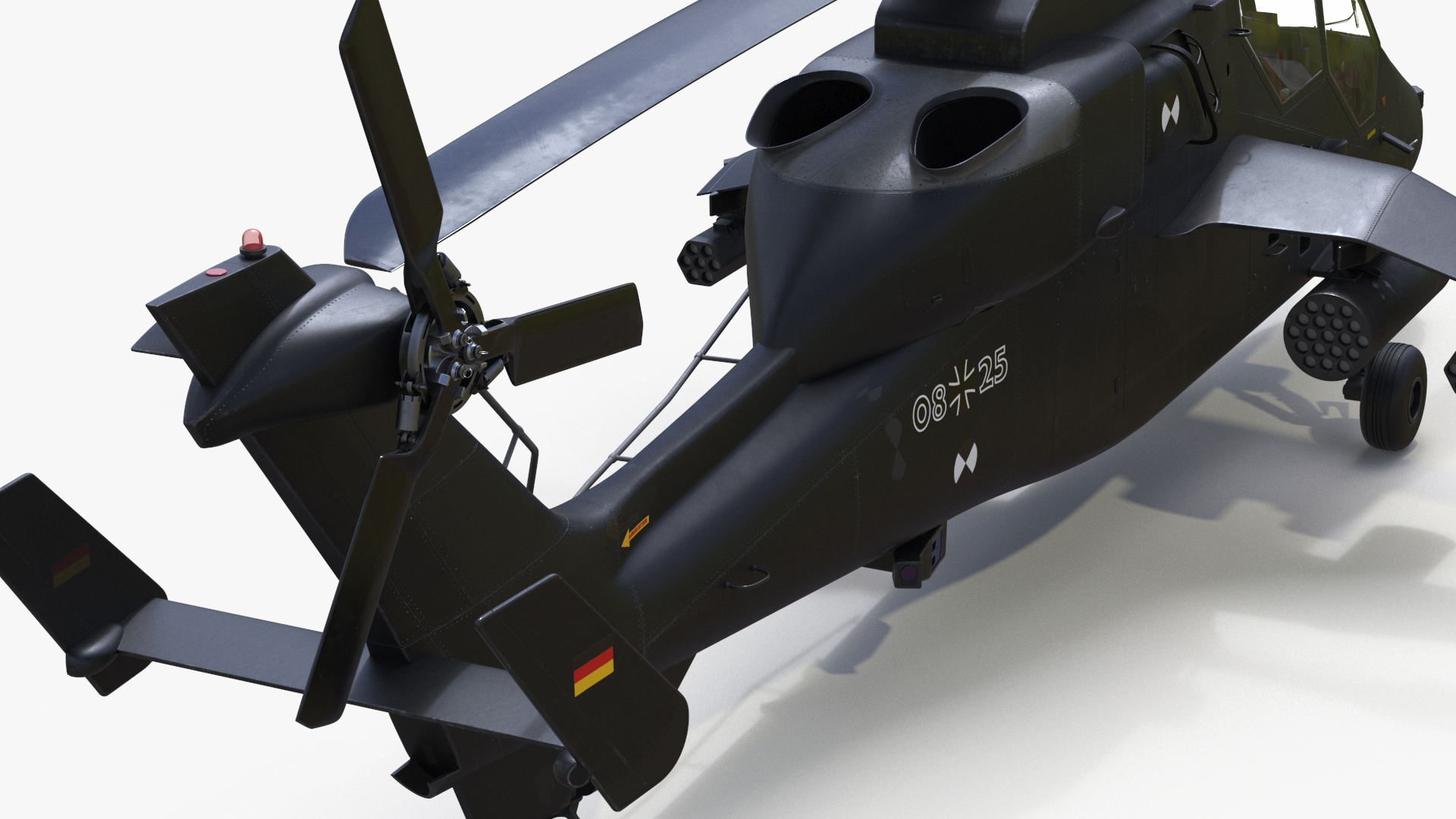 3D Eurocopter Tiger EC665 Black model