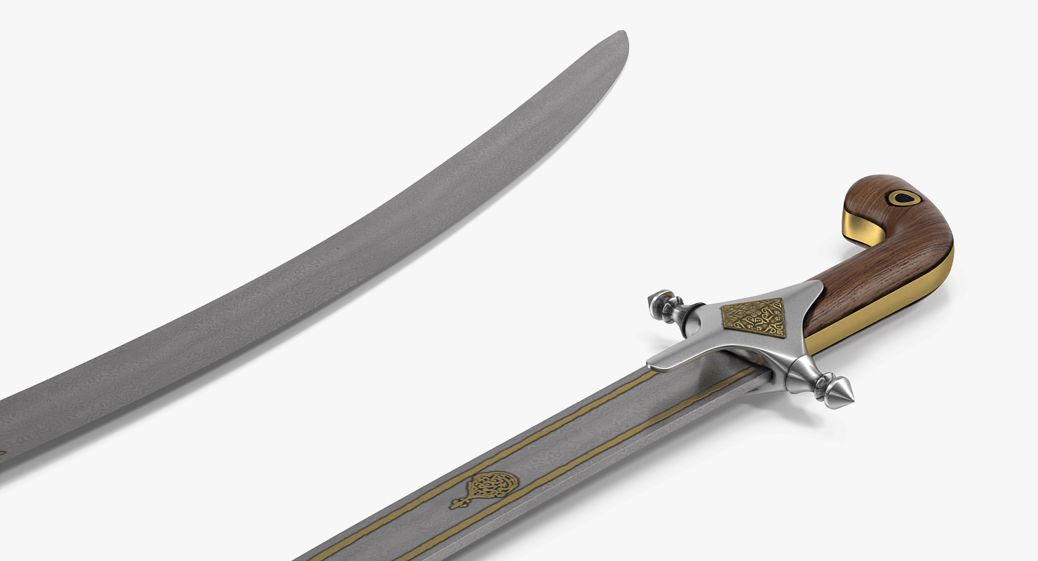 3D Arab Bedouin Sword model