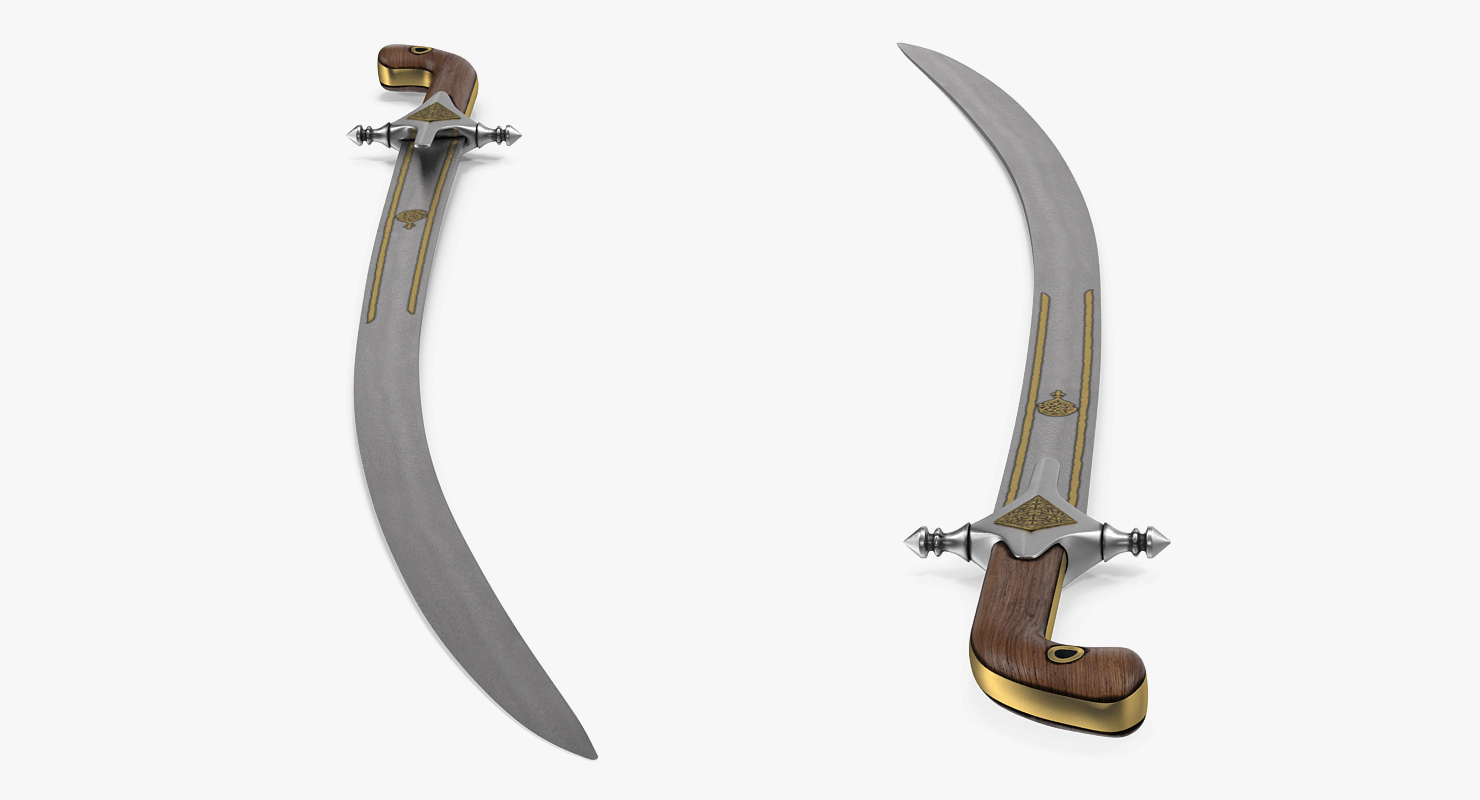 3D Arab Bedouin Sword model