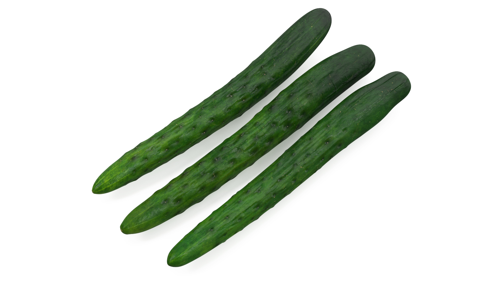 3D Japanese Cucumbers model