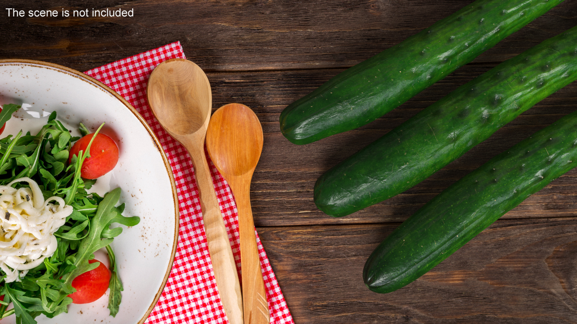 3D Japanese Cucumbers model