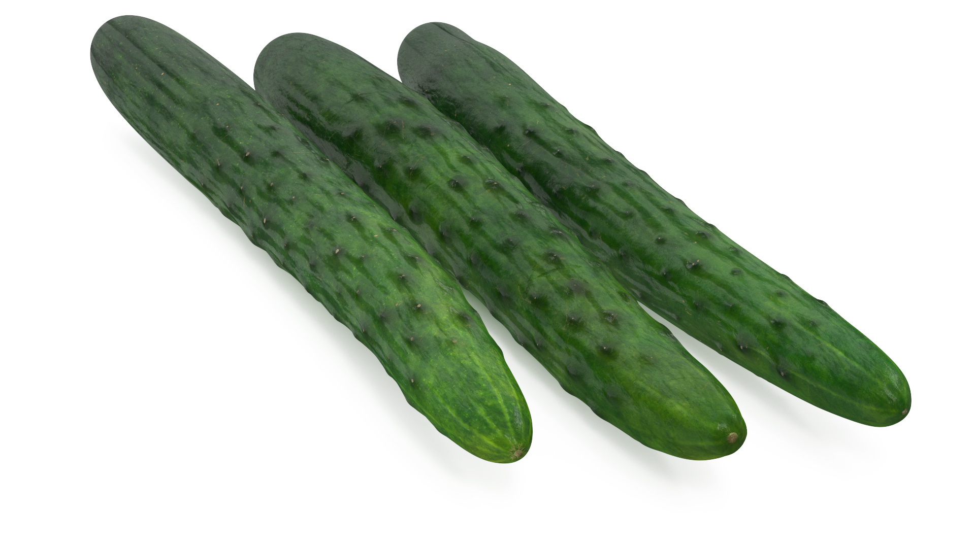 3D Japanese Cucumbers model