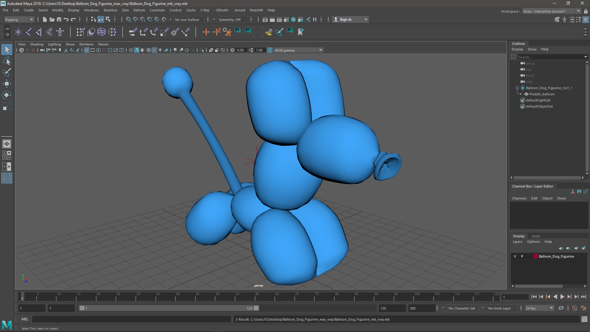 3D model Balloon Dog Figurine