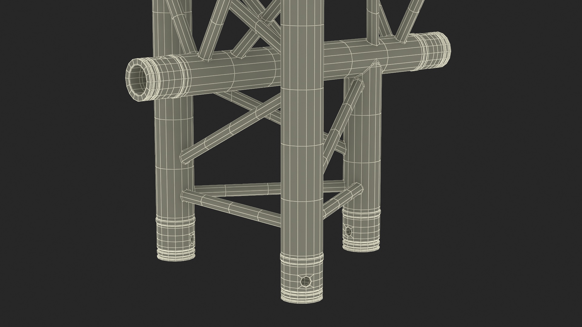 3D Development Triangular Truss Modular