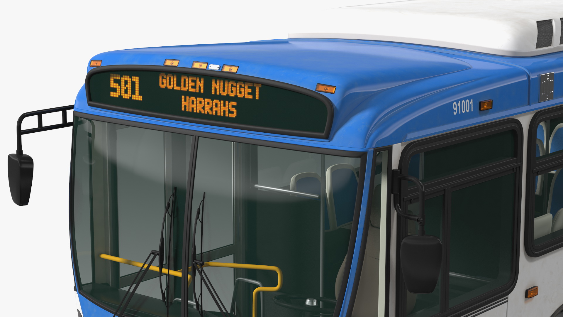 Bus Nabi 416 Miami Dade Transit Simple Interior 3D