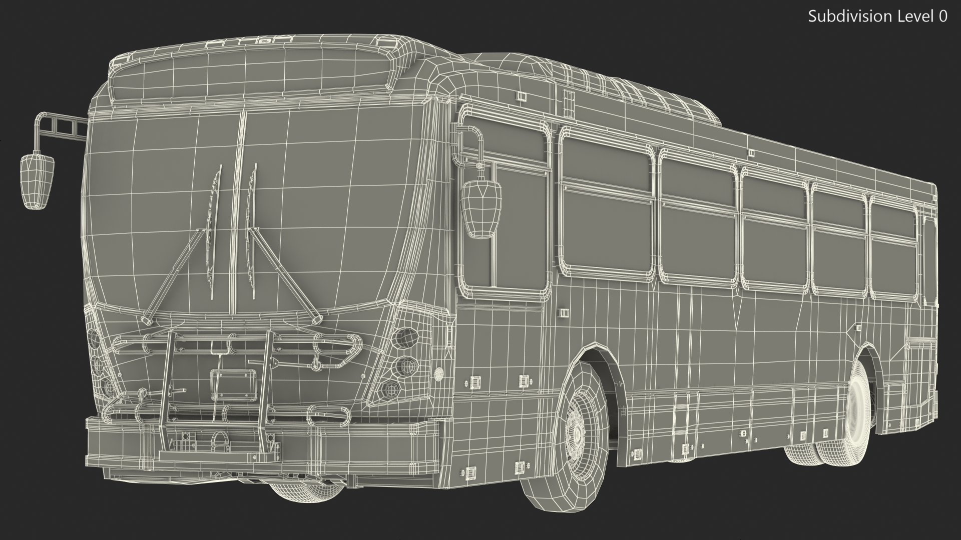 Bus Nabi 416 Miami Dade Transit Simple Interior 3D