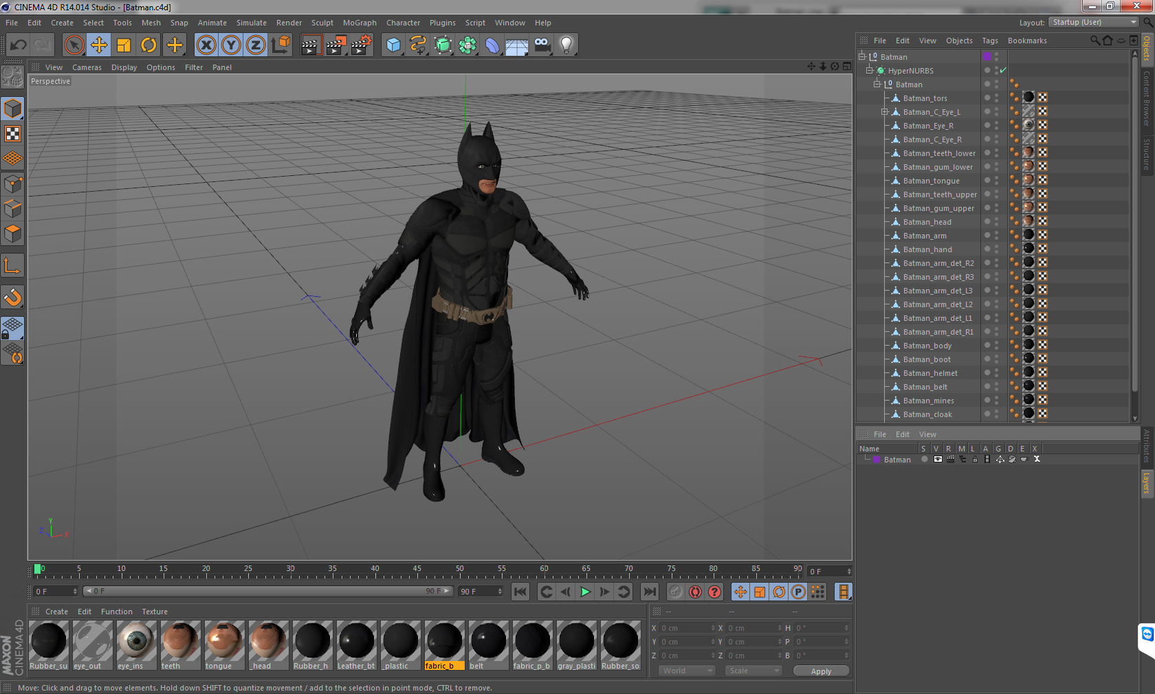 3D model Batman