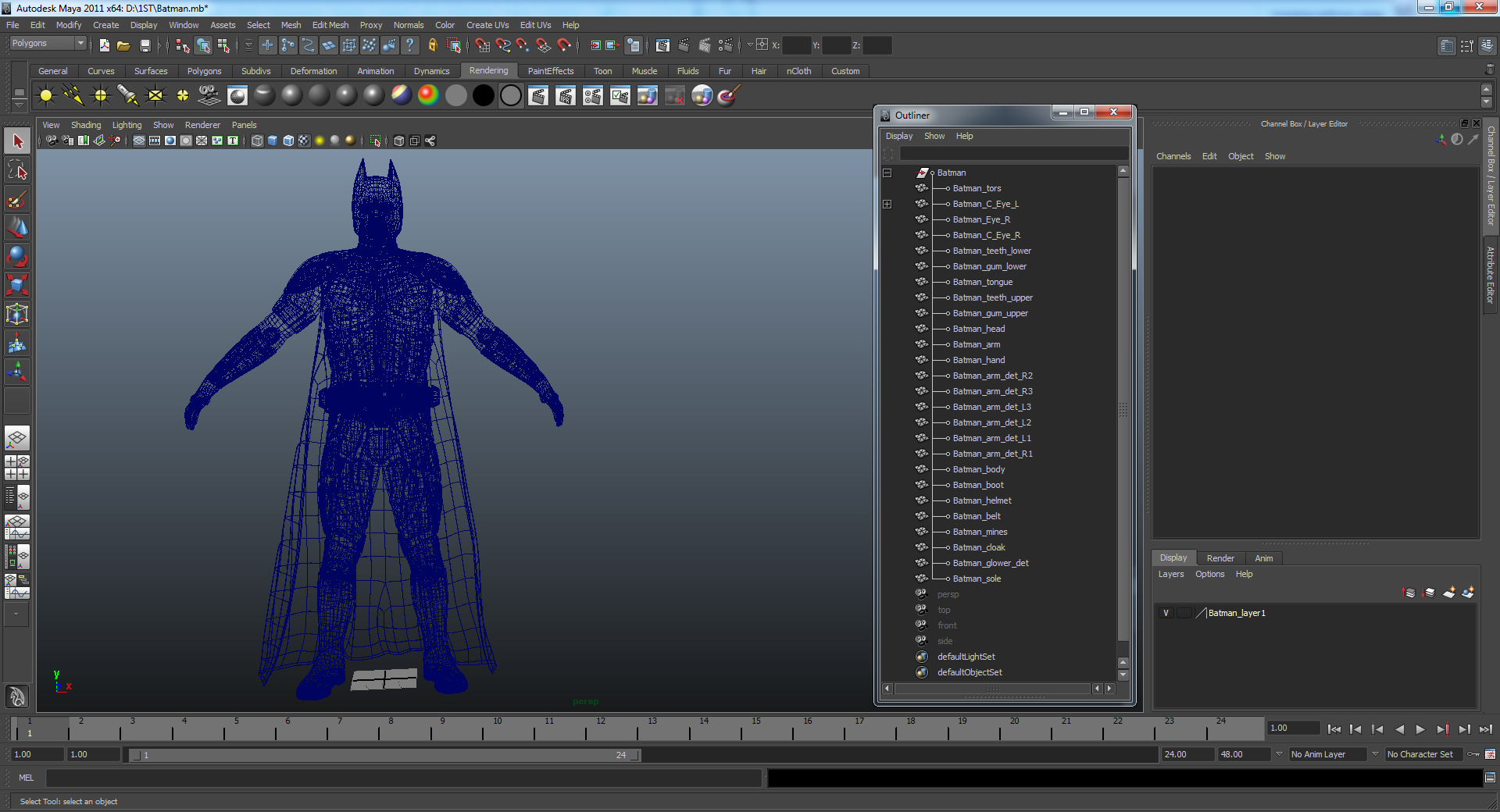 3D model Batman