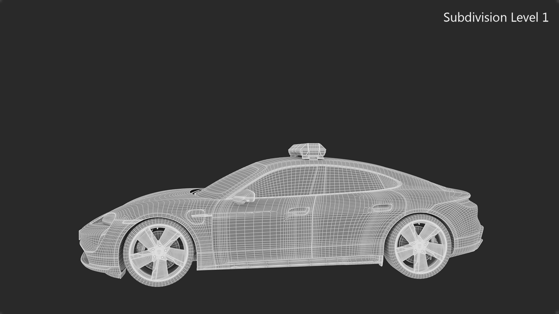 3D Porsche Taycan Turbo S 2020 Safety Car model