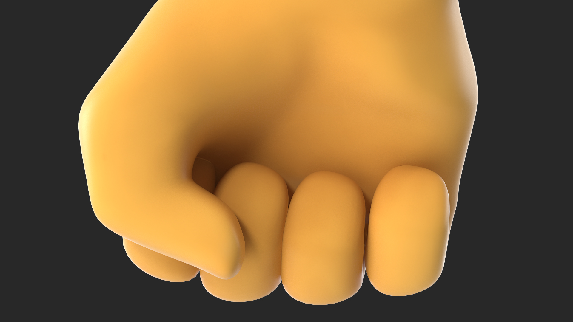 Left-Facing Fist Emoji 3D