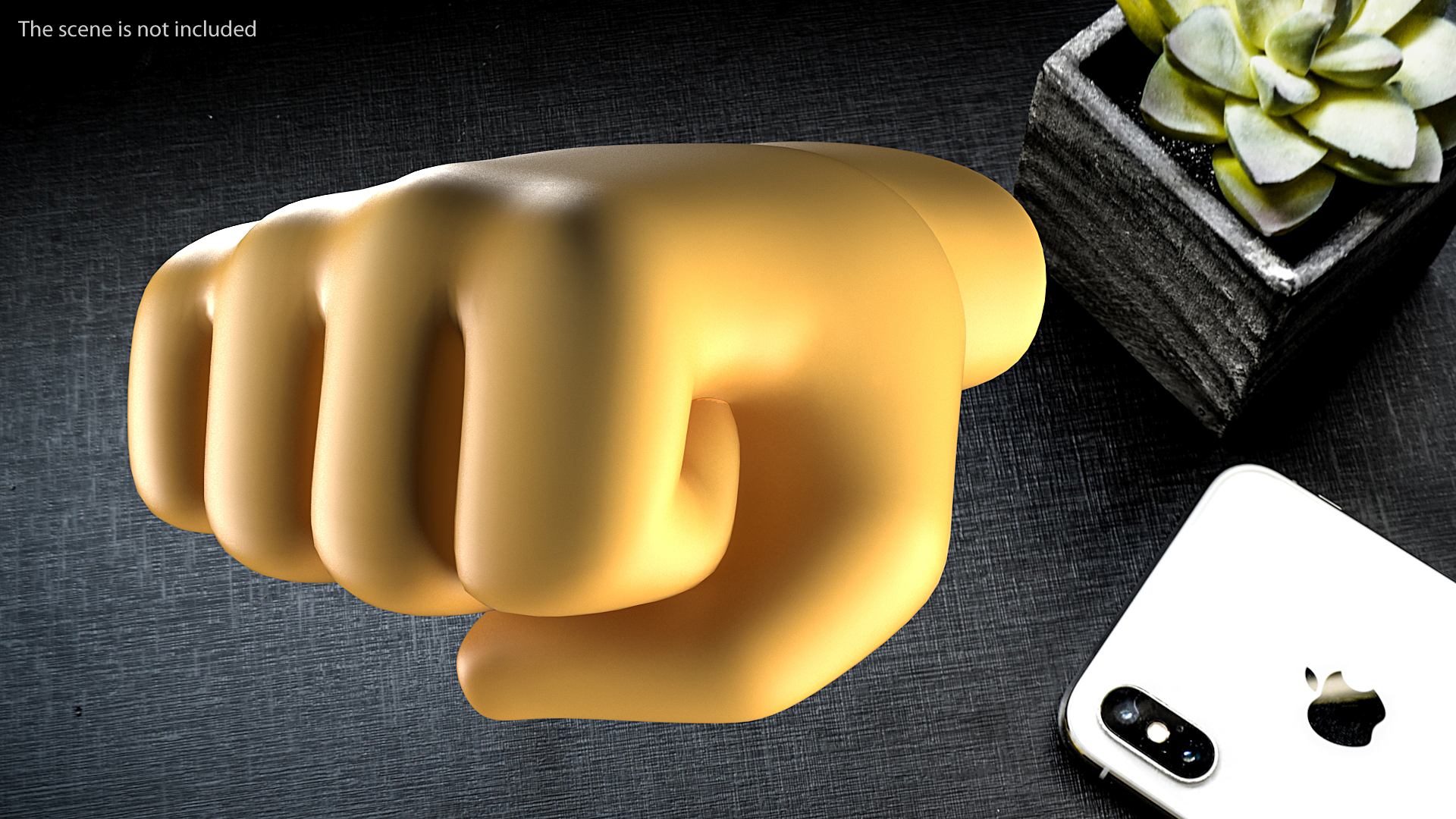 Left-Facing Fist Emoji 3D