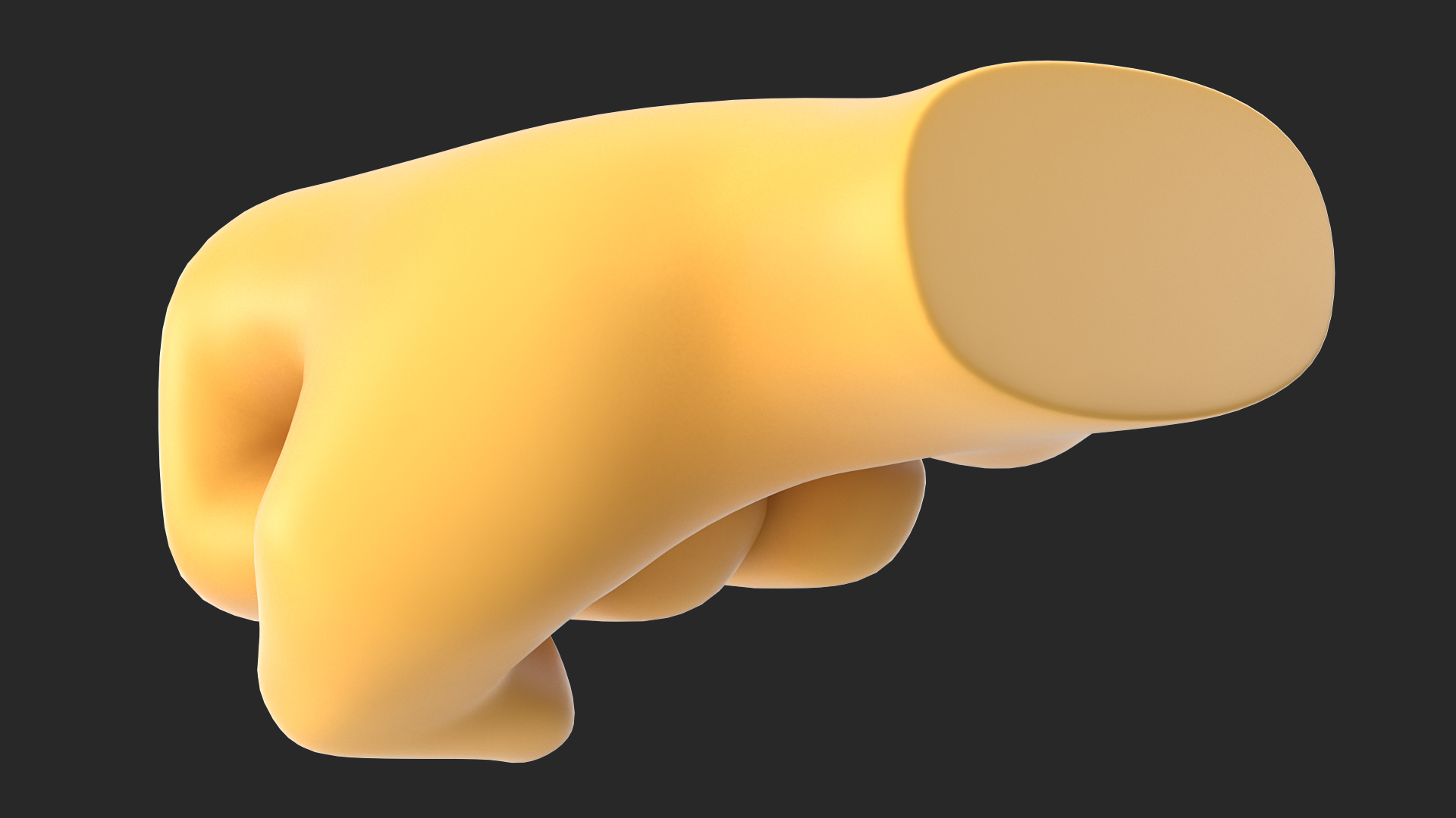 Left-Facing Fist Emoji 3D