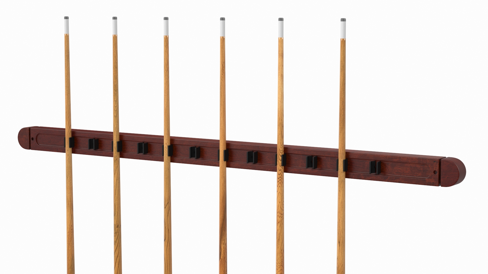 Billiard Cue Rack with Cues 3D