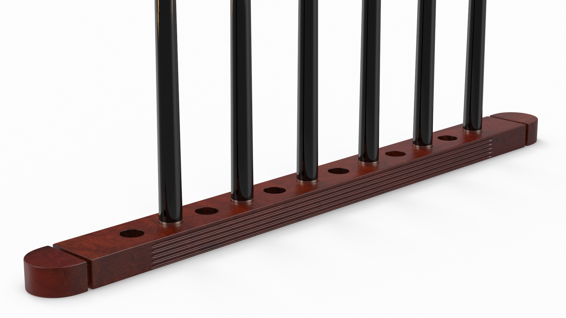 Billiard Cue Rack with Cues 3D