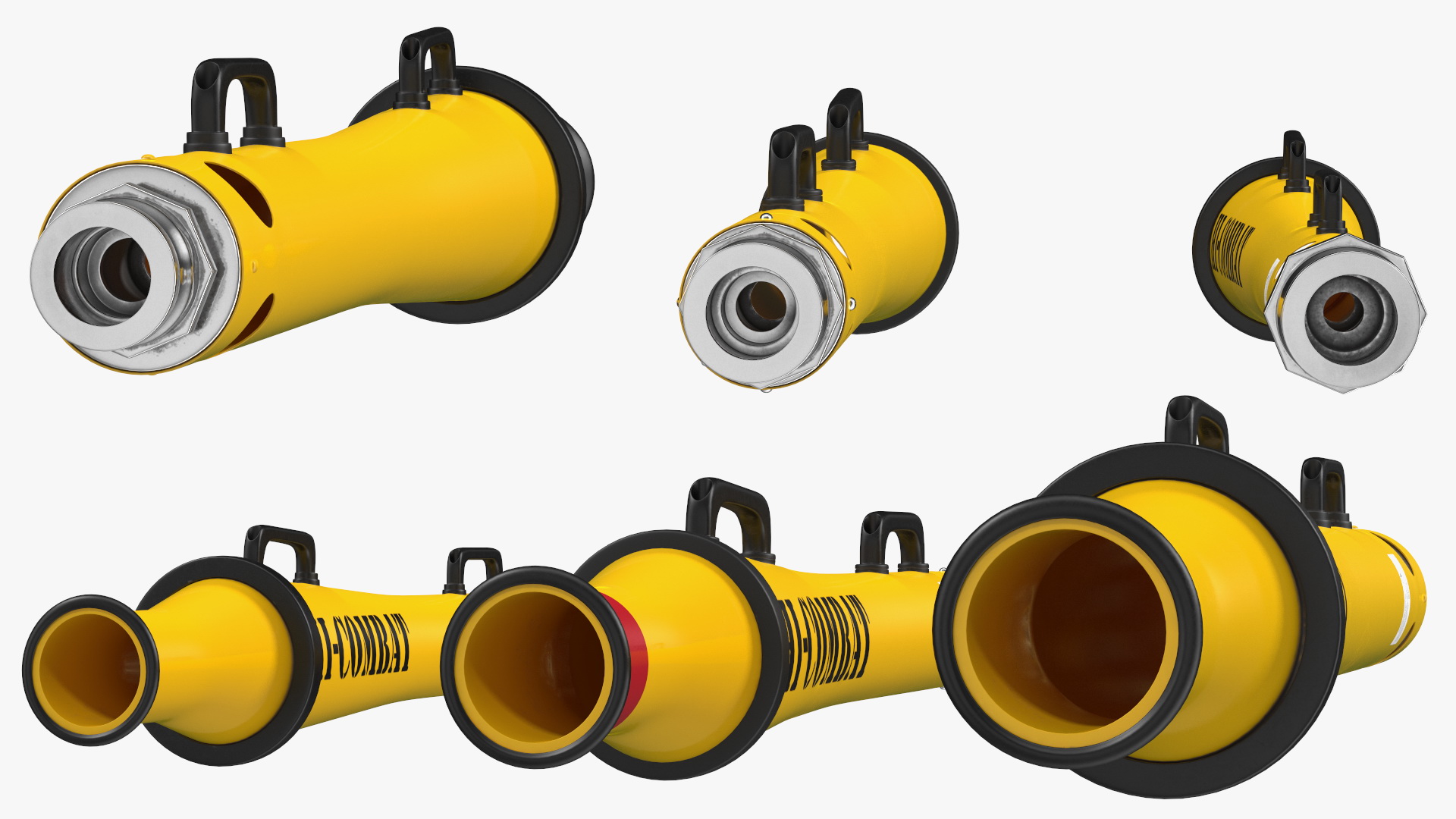 3D HiCombat Low Expansion Foam Branchpipes Set model