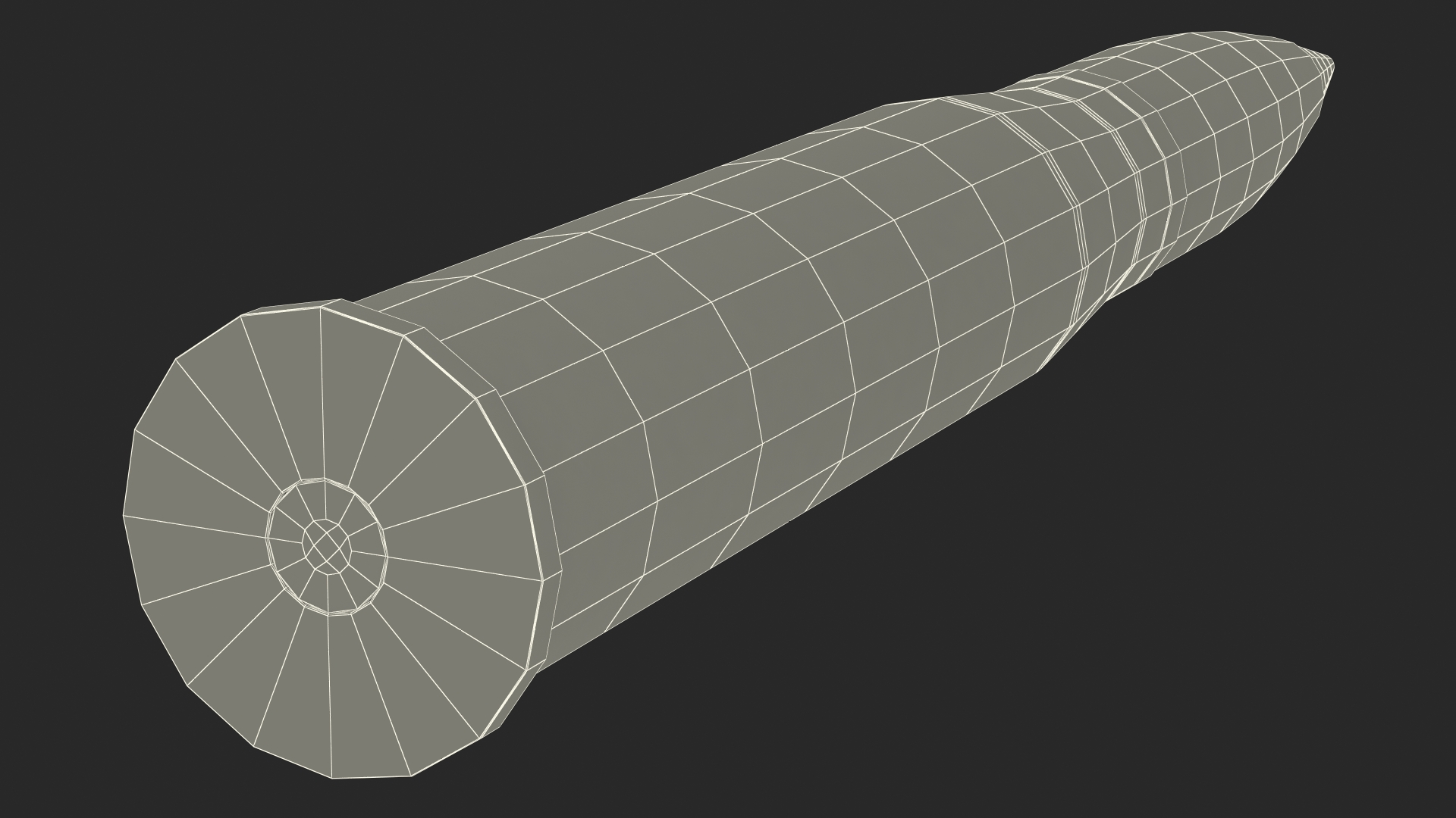 105 mm Caliber Fragmentation Projectile 3D model