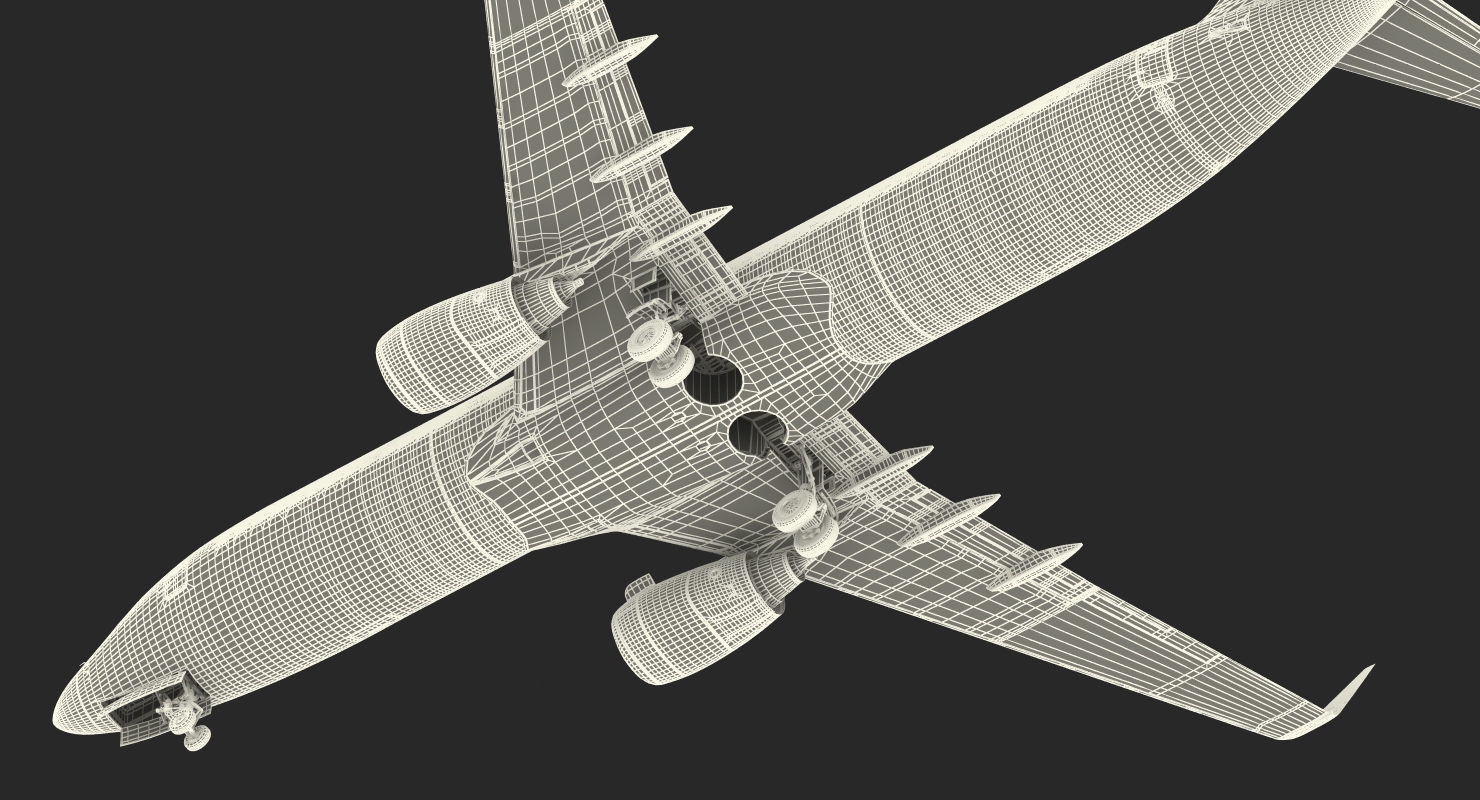 Boeing 737 800 with Interior Southwest Airlines Rigged 3D model