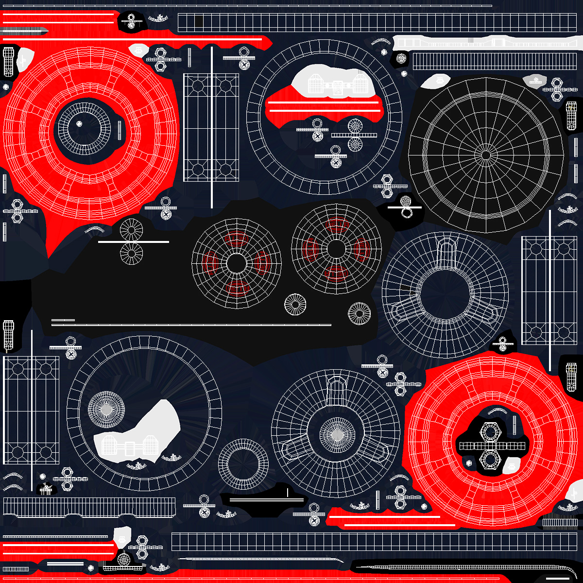 Hella Super Tone Car Horn Set 3D model