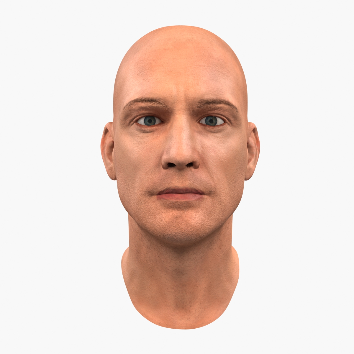 3D Male Head 6