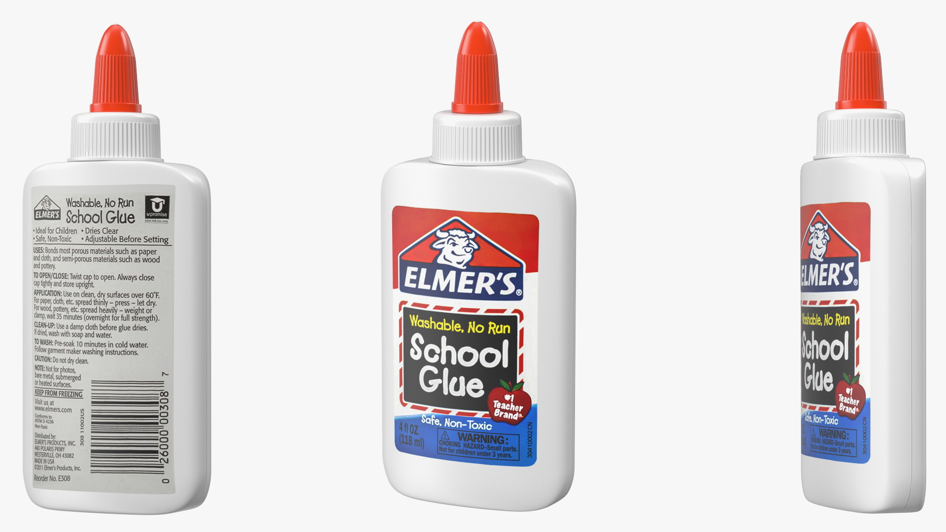 3D model Elmers Liquid School Glue 4 Oz