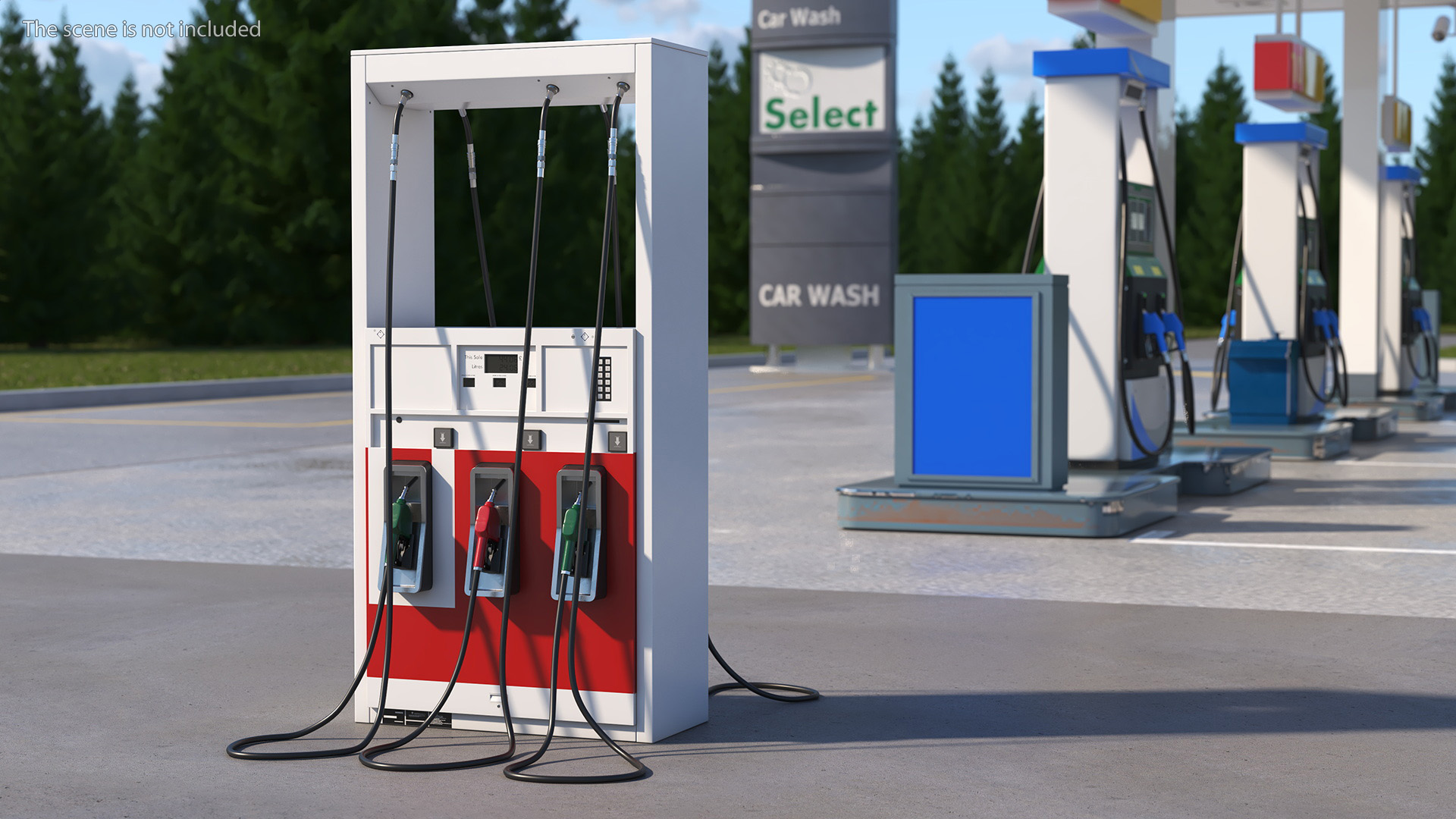 Gas Pump Red 3D