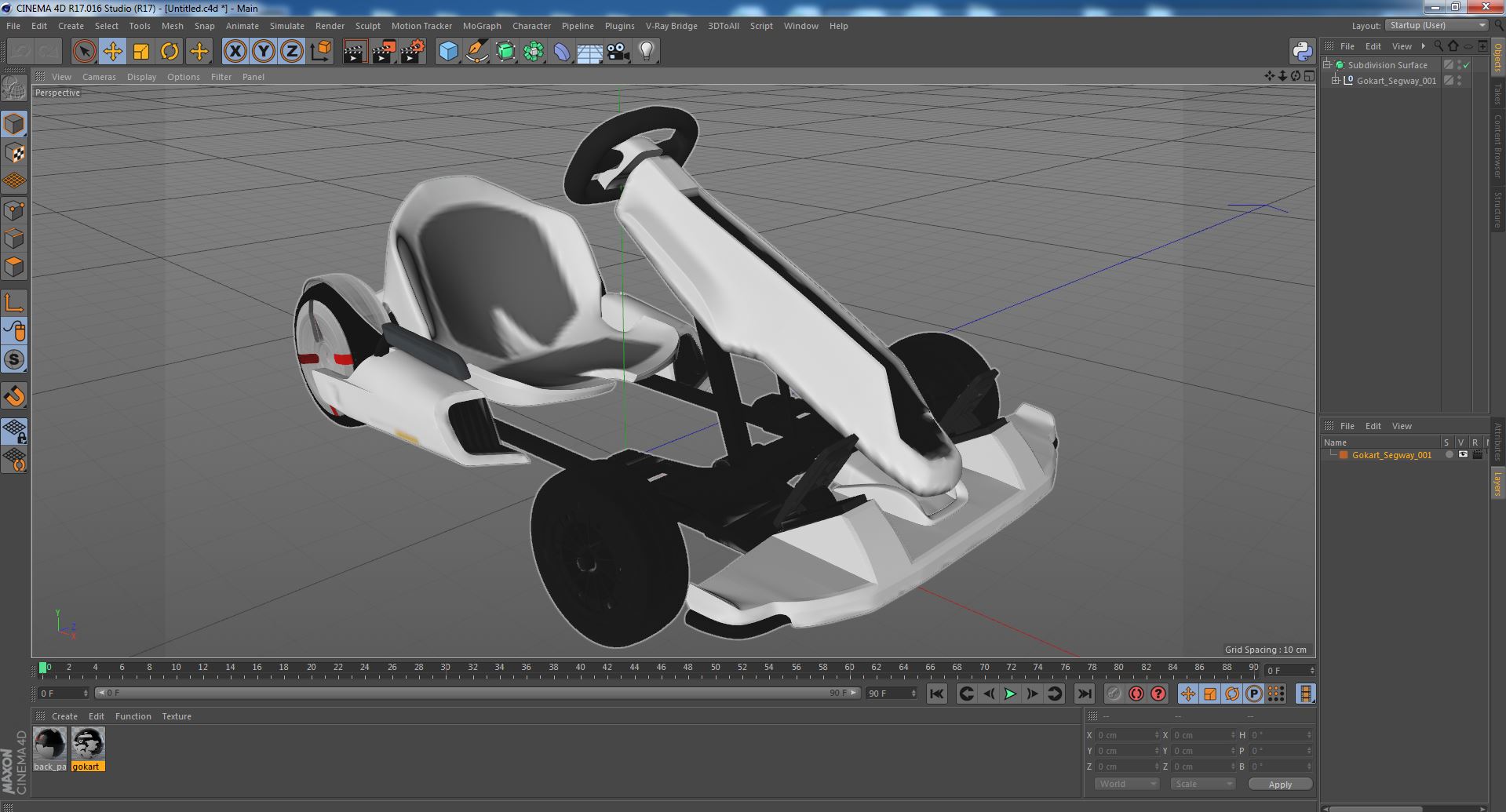 3D Gokart Segway model