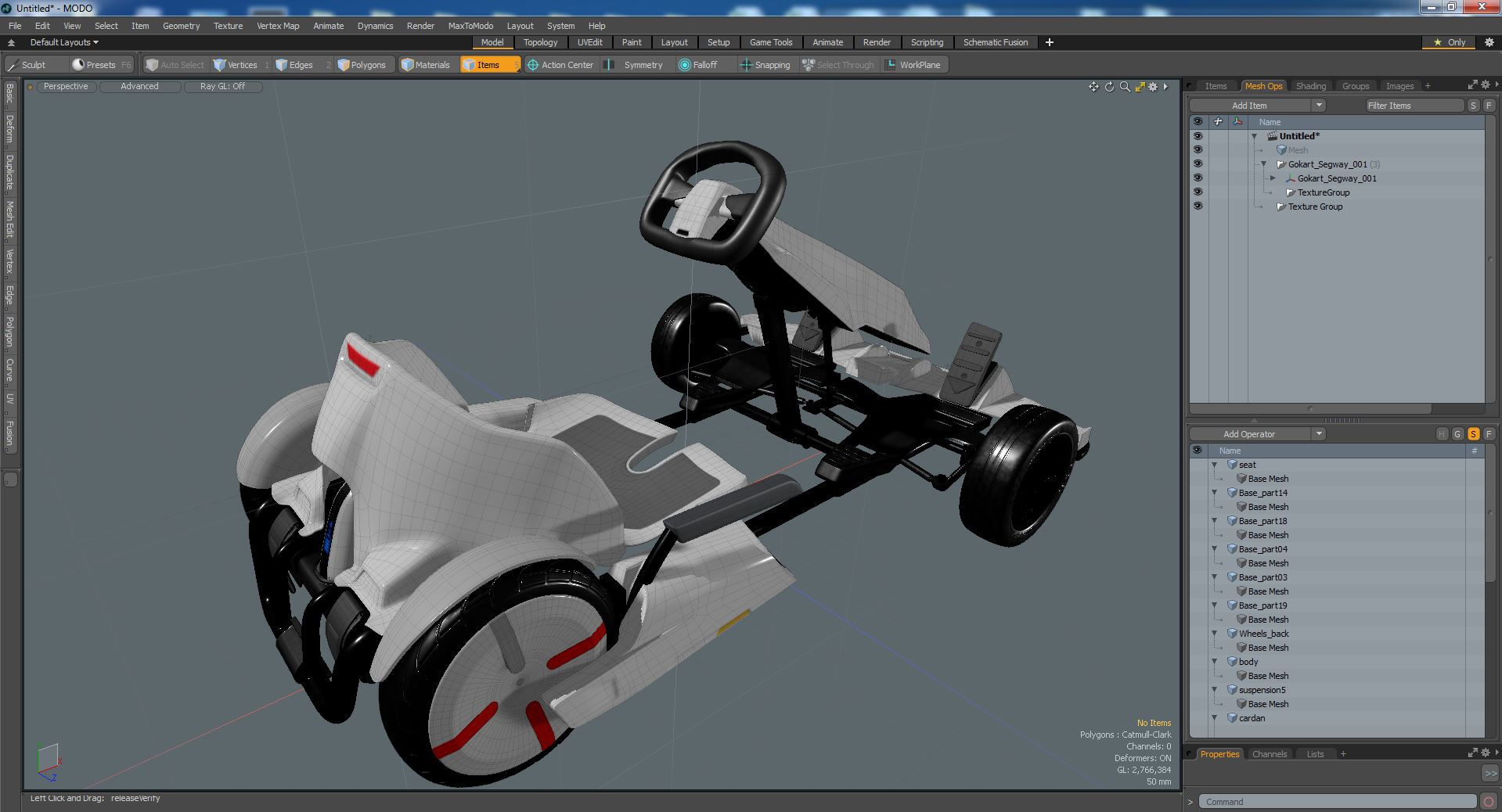 3D Gokart Segway model