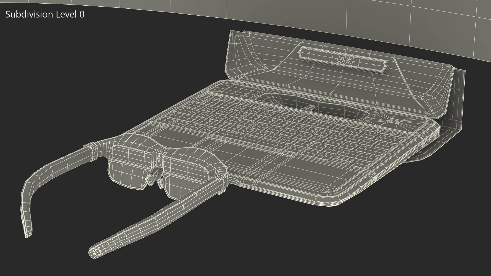 3D Spacetop Augmented Reality Laptop with Glasses