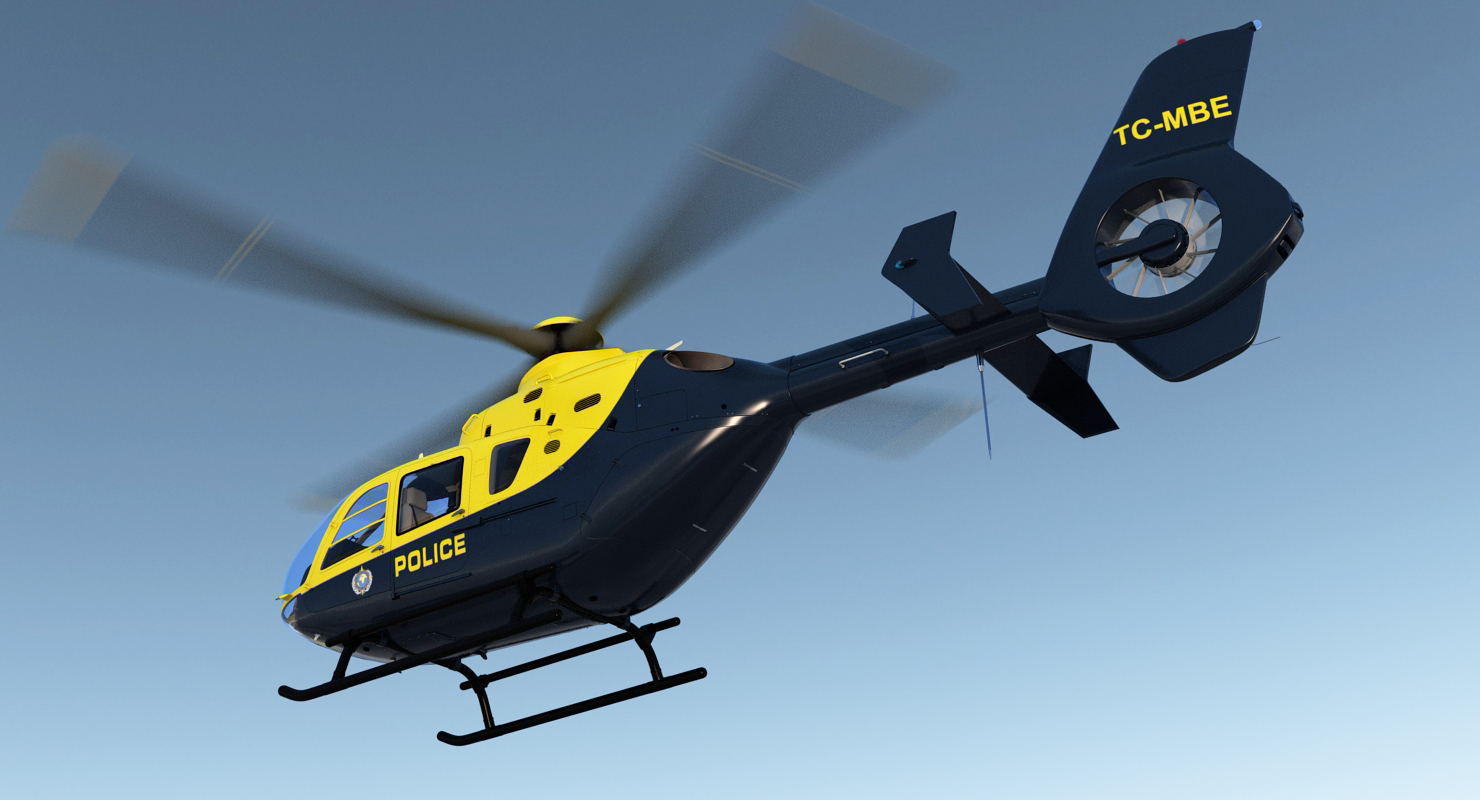 Police Eurocopter EC 135 3D model