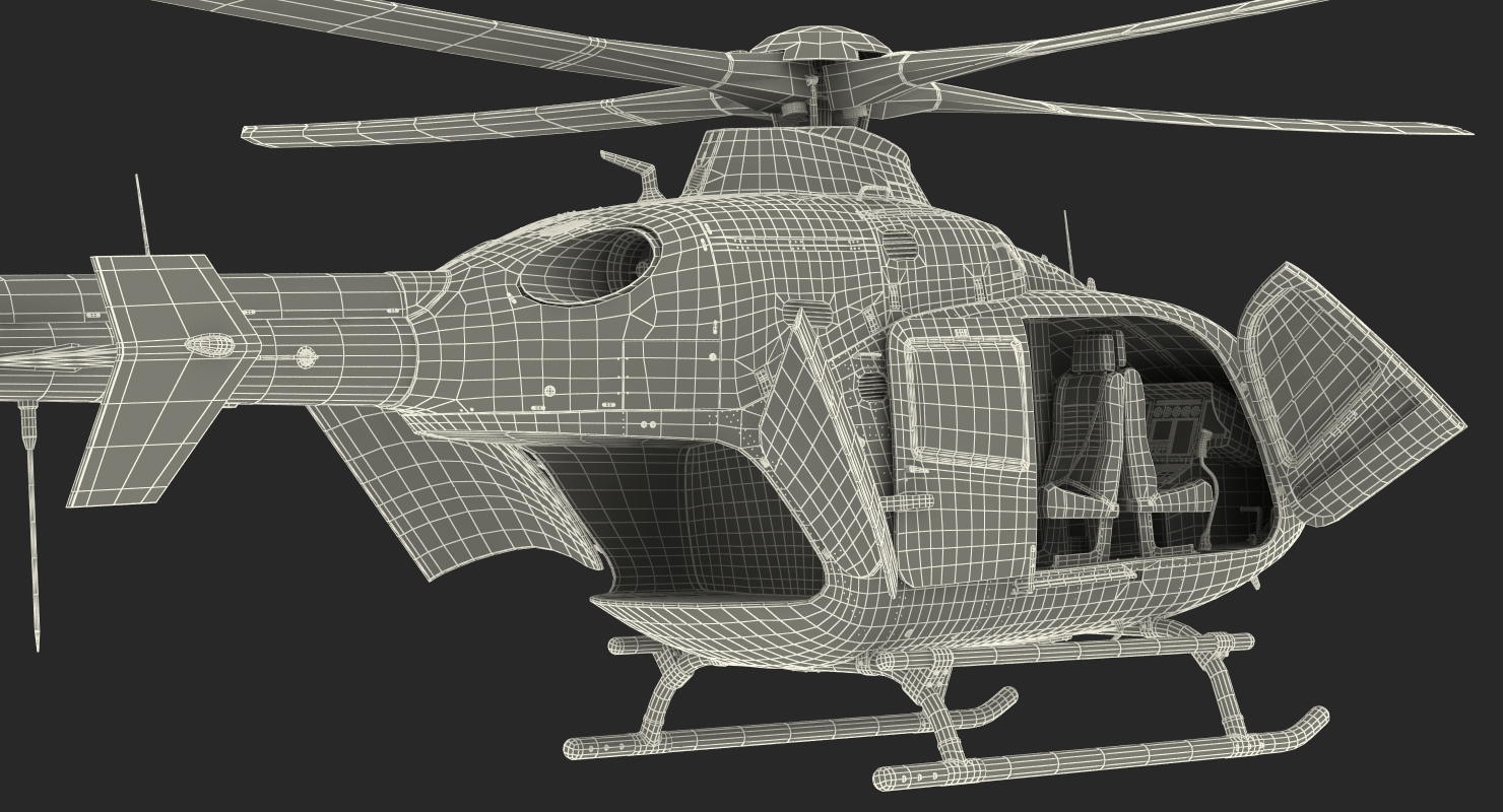 Police Eurocopter EC 135 3D model