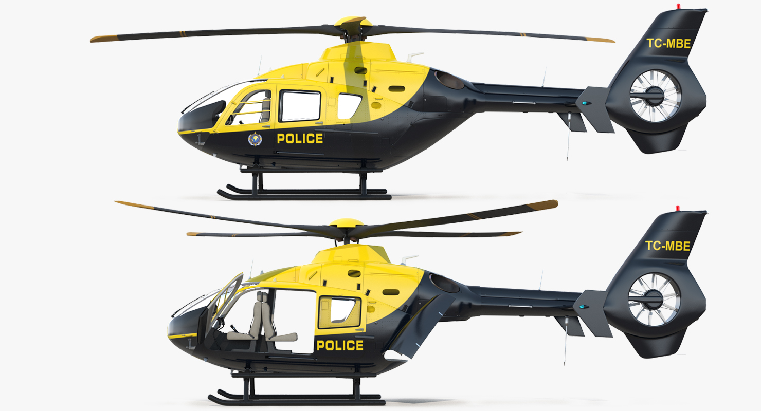 Police Eurocopter EC 135 3D model