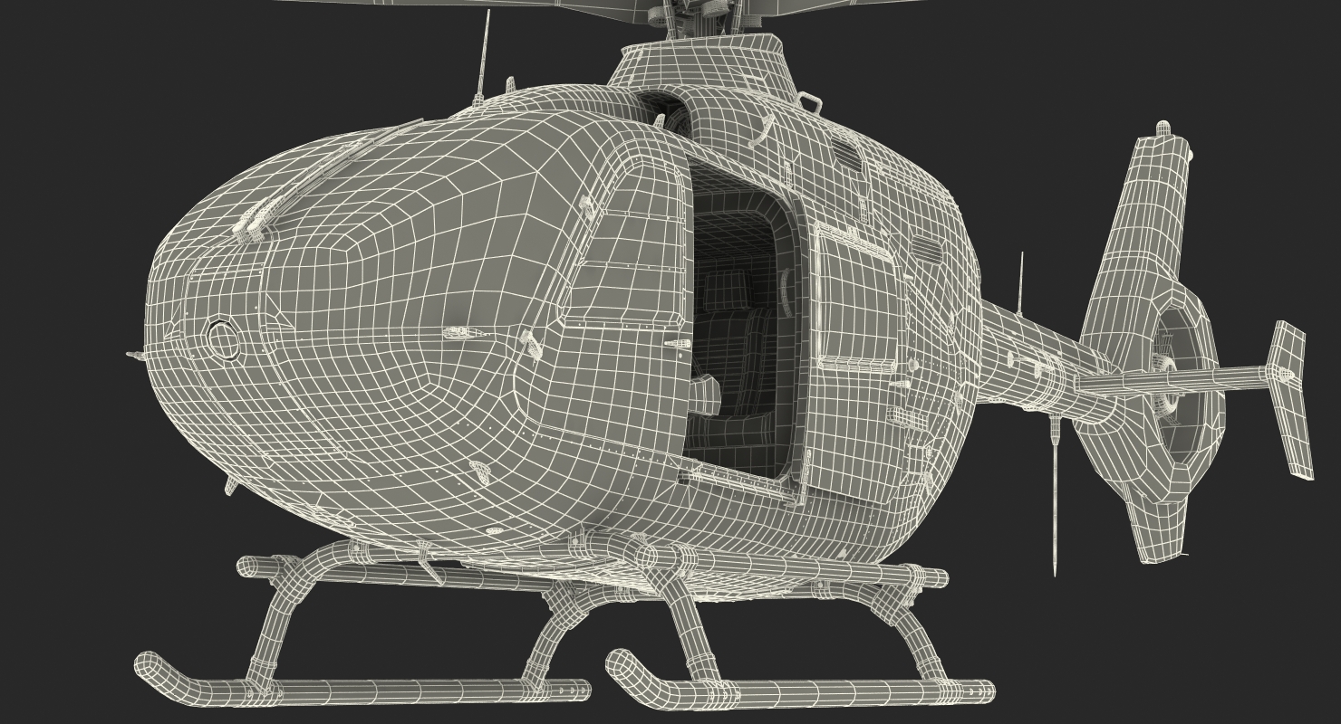 Police Eurocopter EC 135 3D model