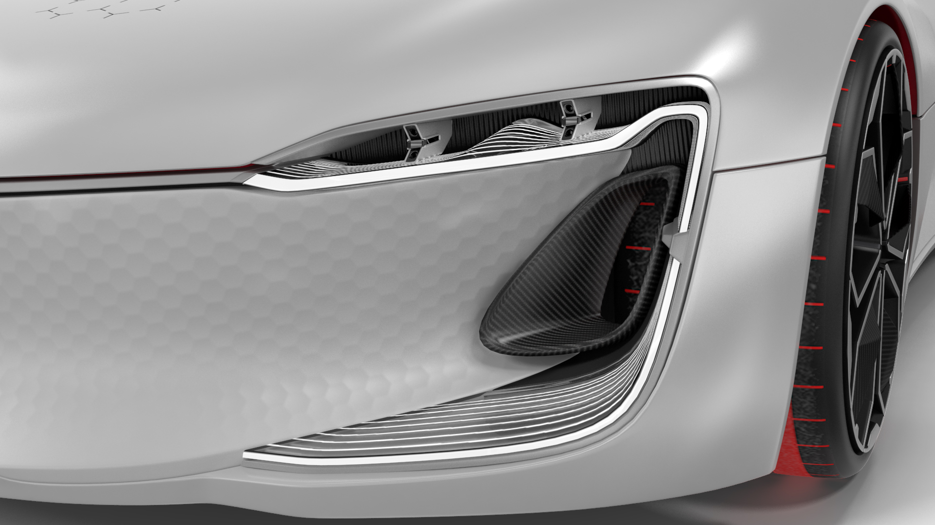 3D Two Seater Electric Concept Car