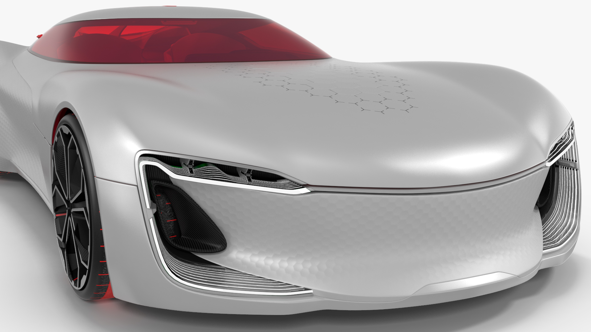 3D Two Seater Electric Concept Car