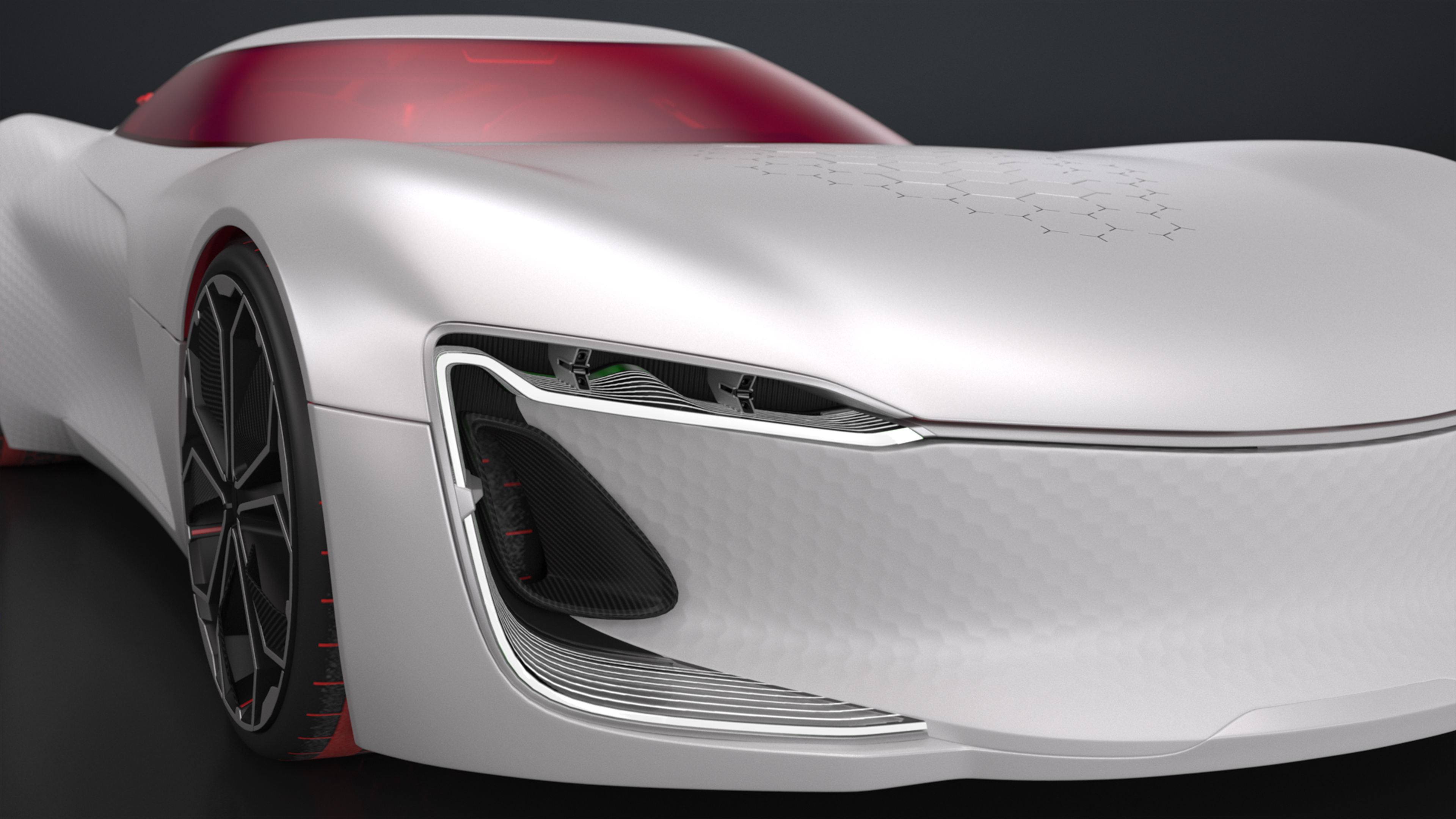 3D Two Seater Electric Concept Car