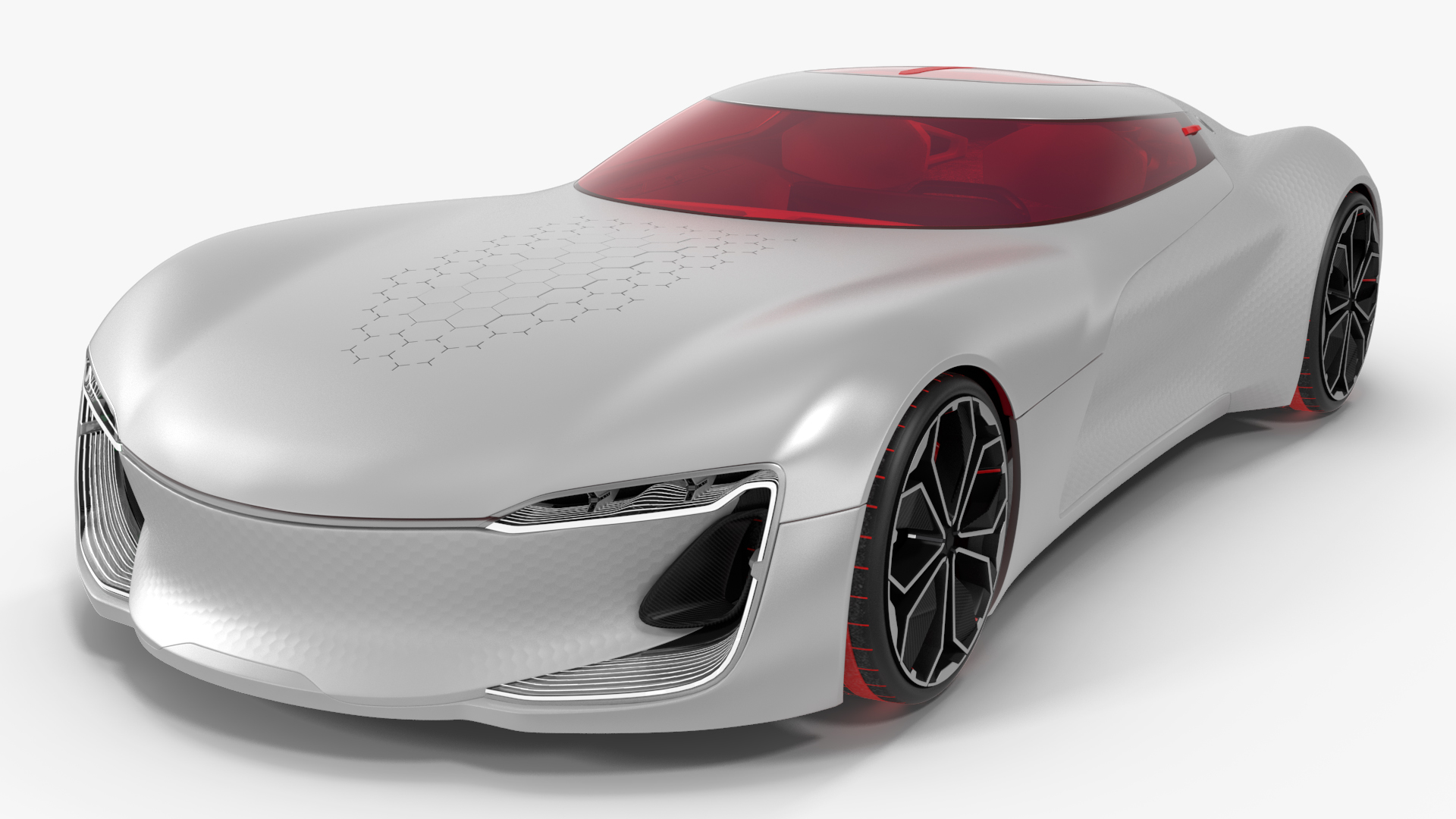 3D Two Seater Electric Concept Car