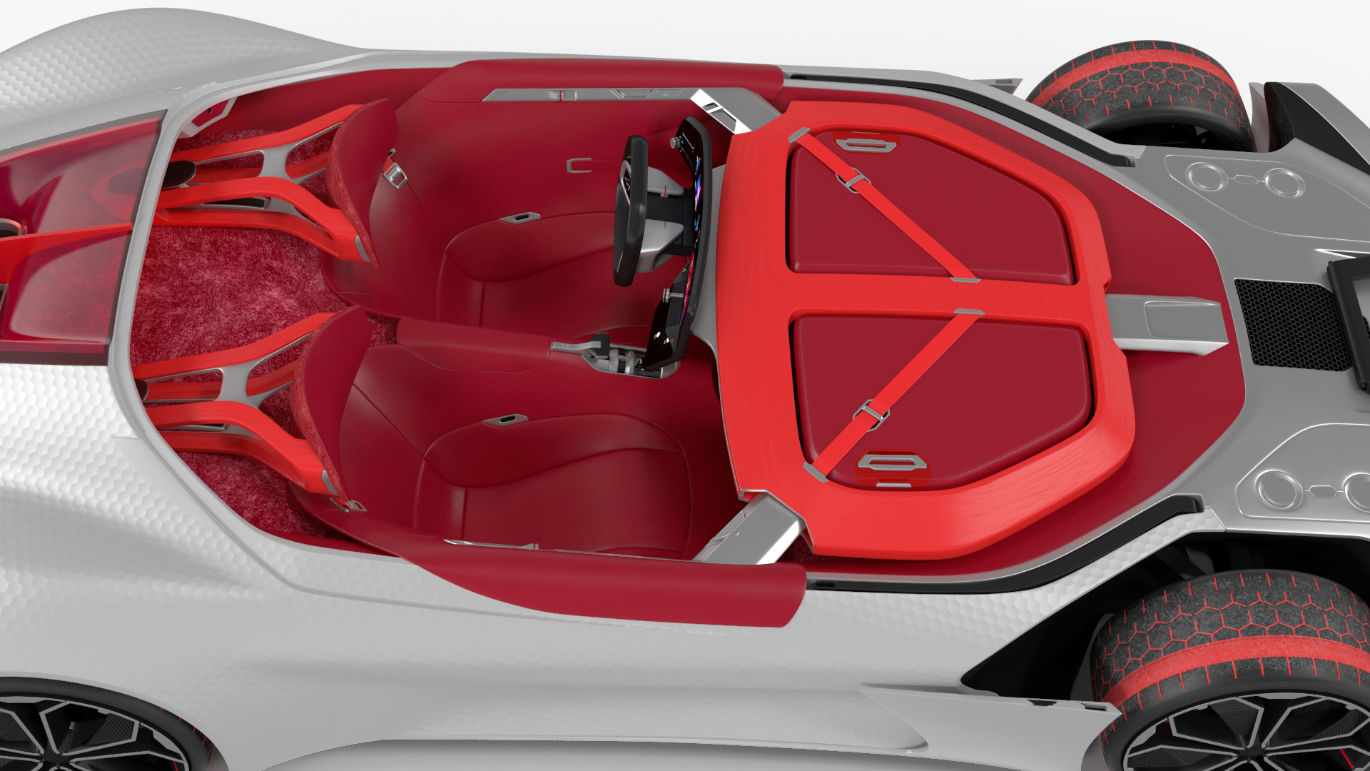 3D Two Seater Electric Concept Car