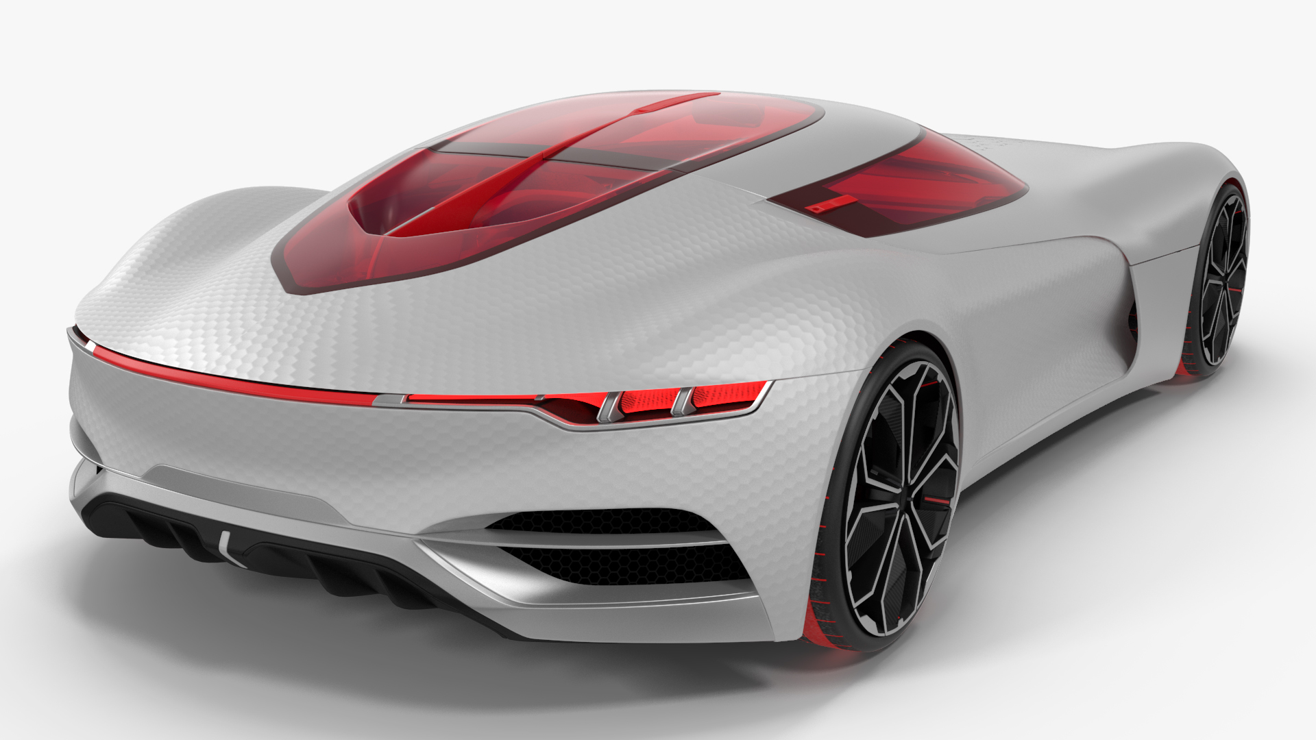 3D Two Seater Electric Concept Car