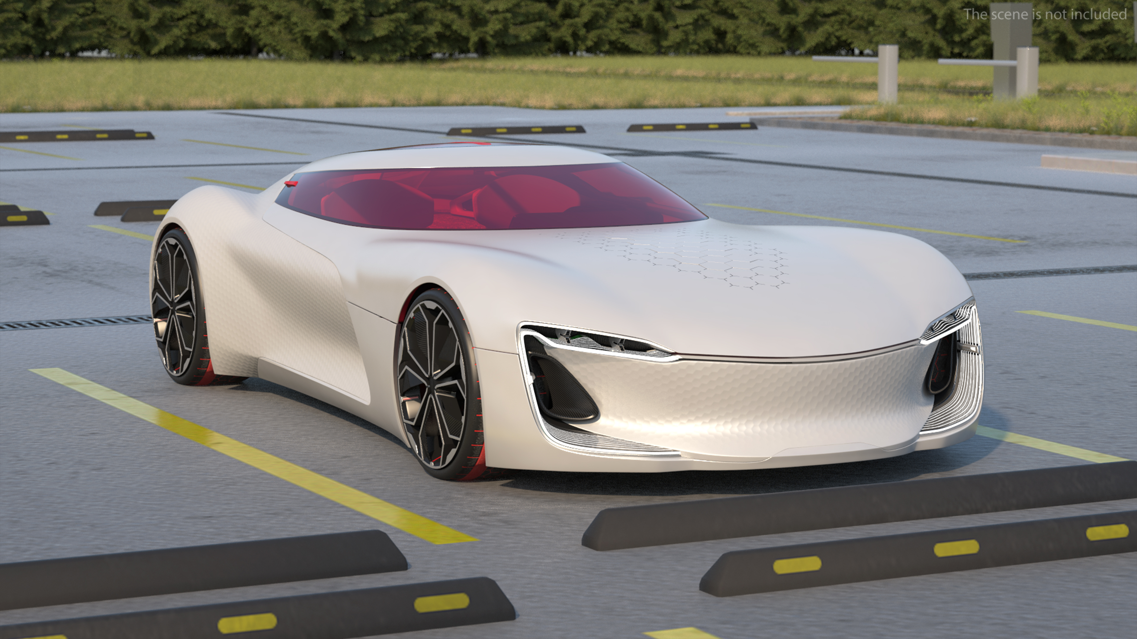 3D Two Seater Electric Concept Car